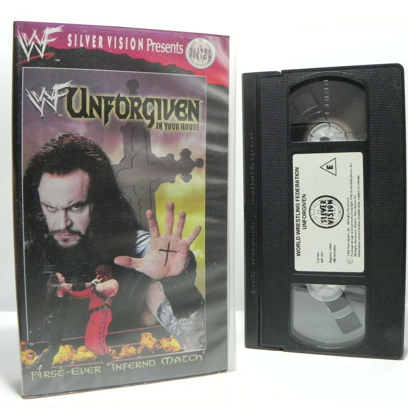 WWF Unforgiven: In Your House - Wrestling - S.Austin - O.Hart - K.Shamrock - VHS-