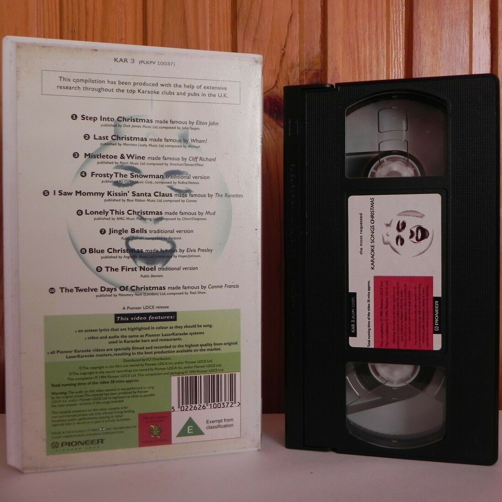 Karaoke Songs Christmas - Last Christmas - Jingle Bells - The First Noel - VHS-