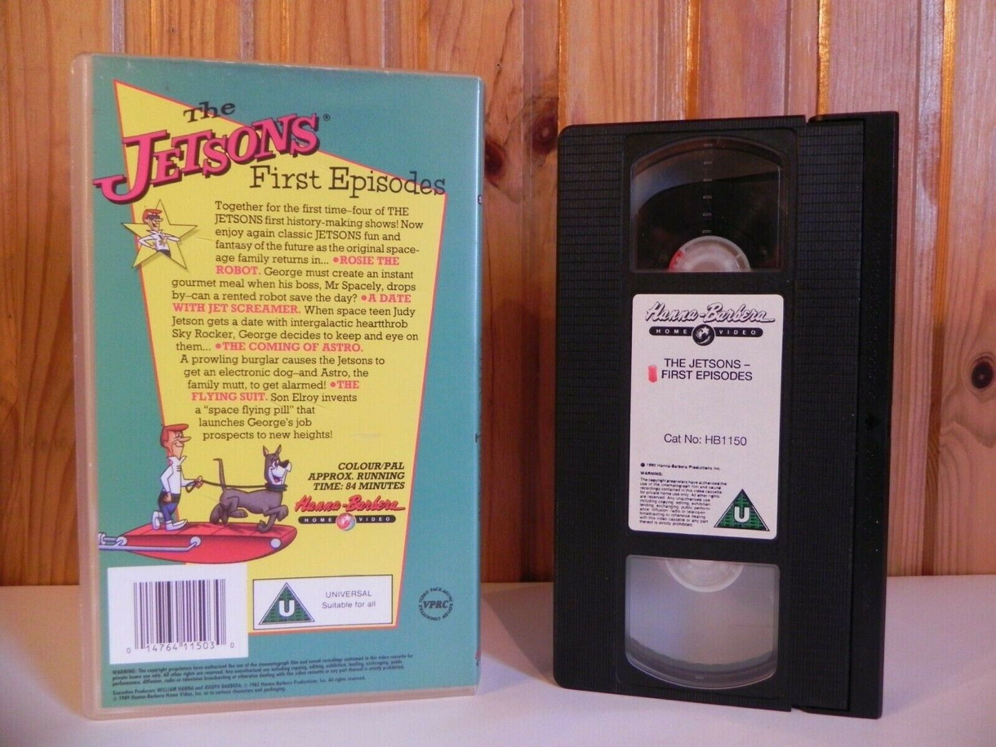 KIDS VIDEO - THE JETSONS - FIRST EVER EPISODES - HANNAH BARBERA ANIMATION - VHS-