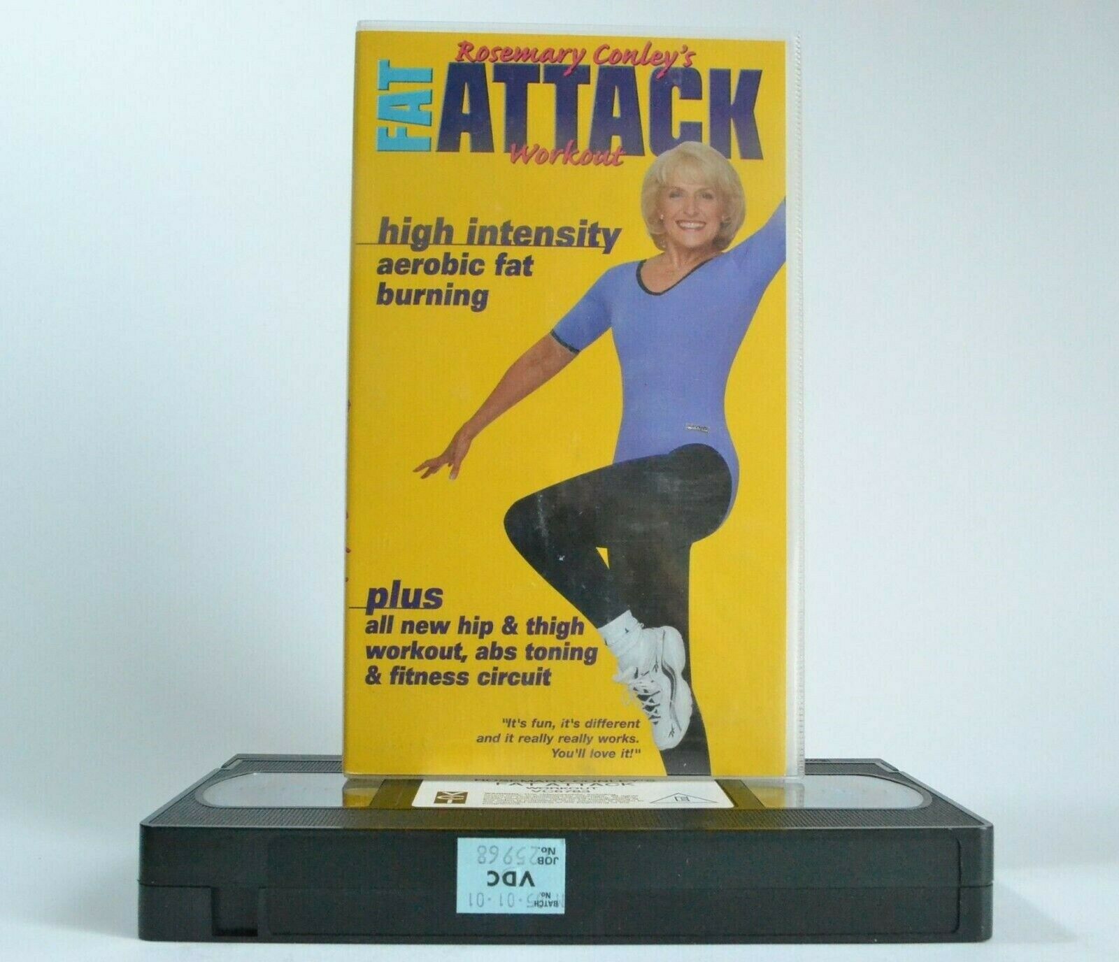 Fat Attack Workout: By Rosemary Conley - Aerobic Fat Burning - Exercises - VHS-