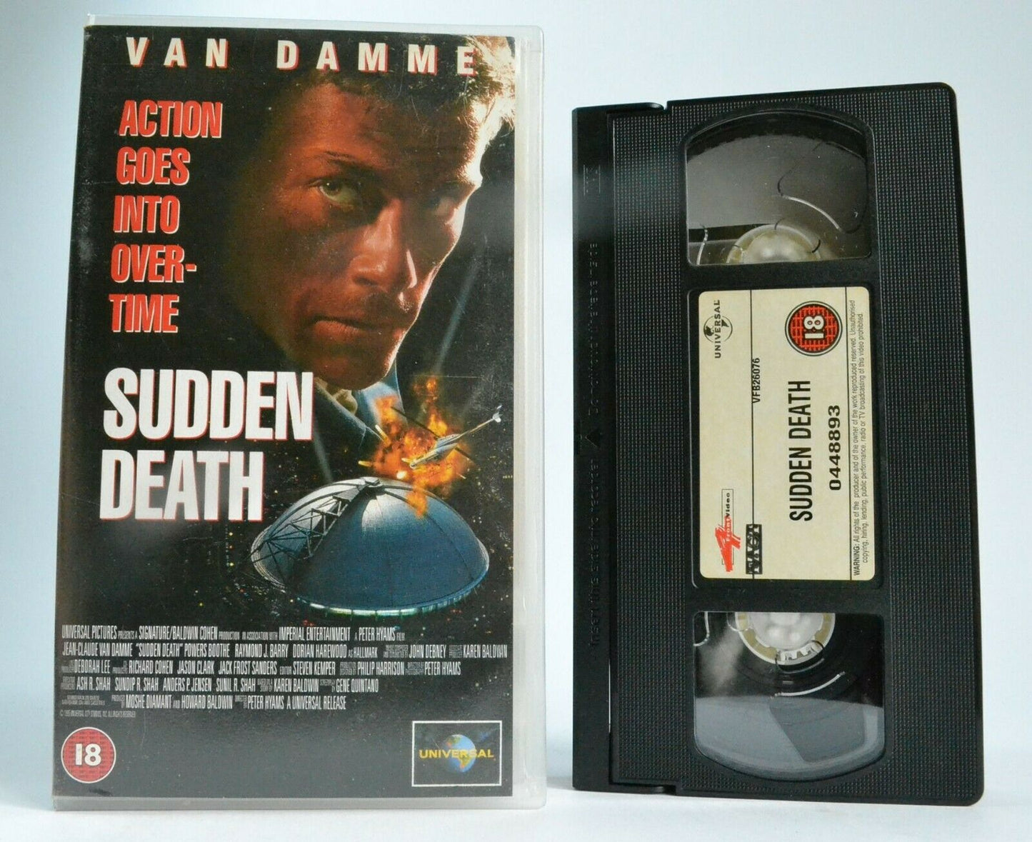 Sudden Death - Ice Hockey Action - Blood Splatter Thriller - Van Damme - Pal VHS-