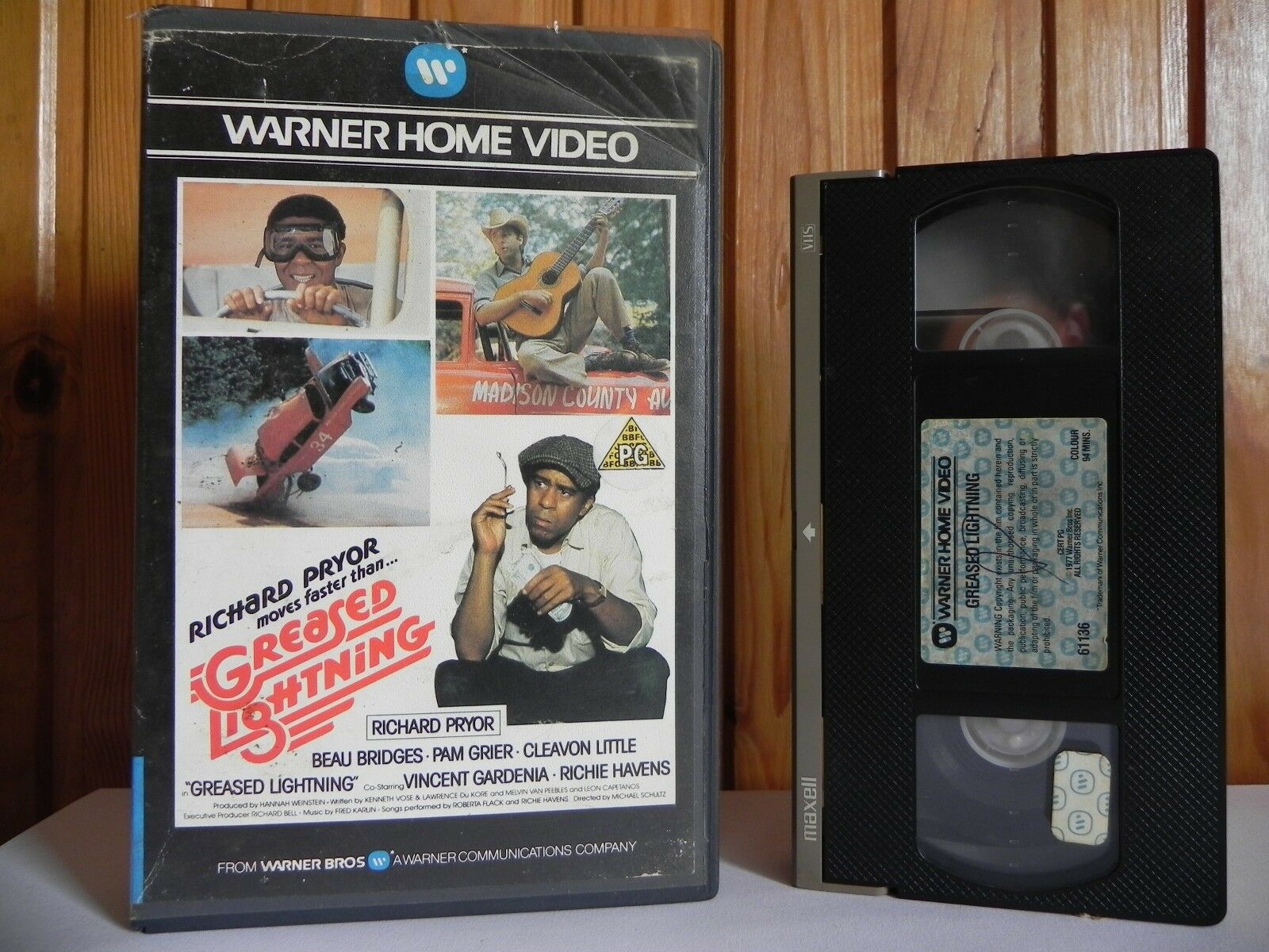 Greased Lighting (1977); [Warner] Large Box - Comedy - Richard Pryor - Pal VHS-