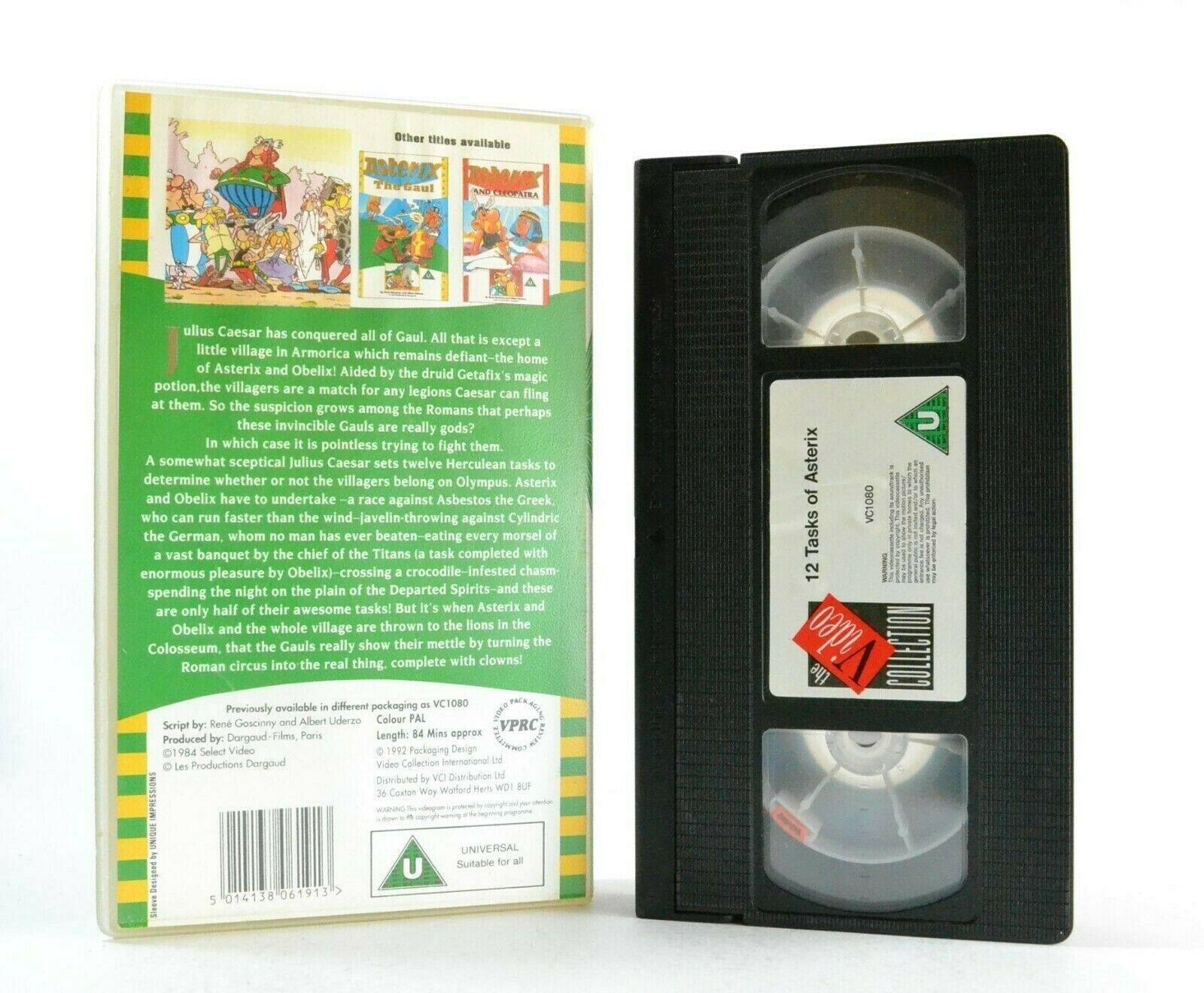 The Twelve Task Of Asterix: Classic Animation (1984) - Children's - Pal VHS-