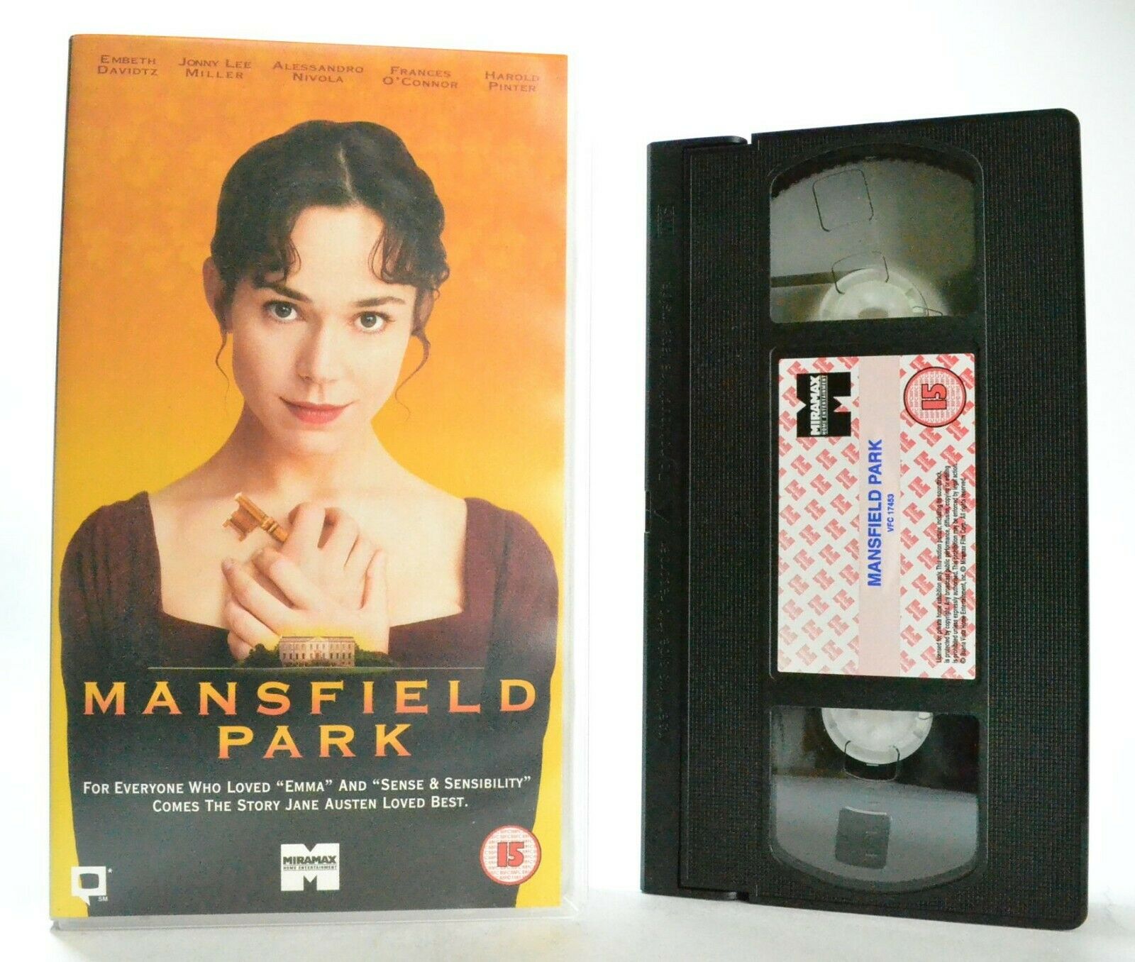 Mansfield Park: Based On Jane Austen Novel - Romantic Comedy (1999) - Pal VHS-