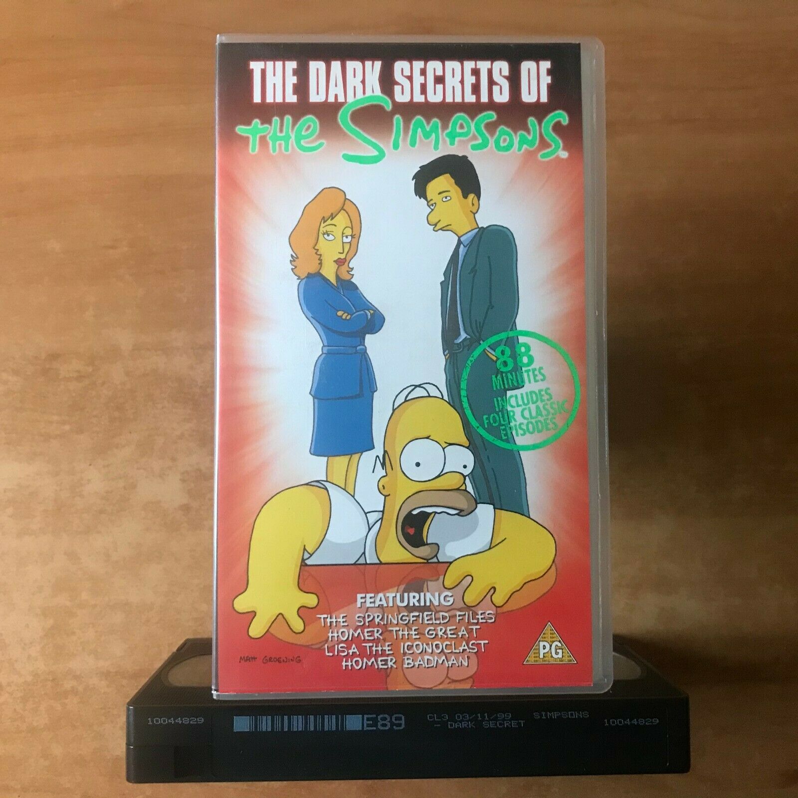 The Dark Secret Of The Simpsons: The Springfield Files [Animated Comedy] Pal VHS-