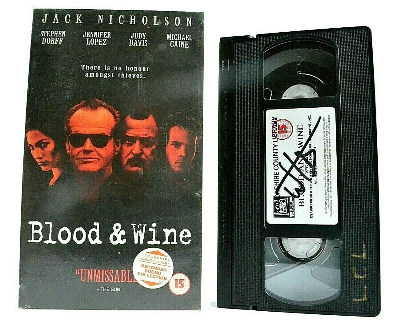 Blood And Wine: Unbelievable Crime Thriller - With Jack Nicholson - A Pal VHS-