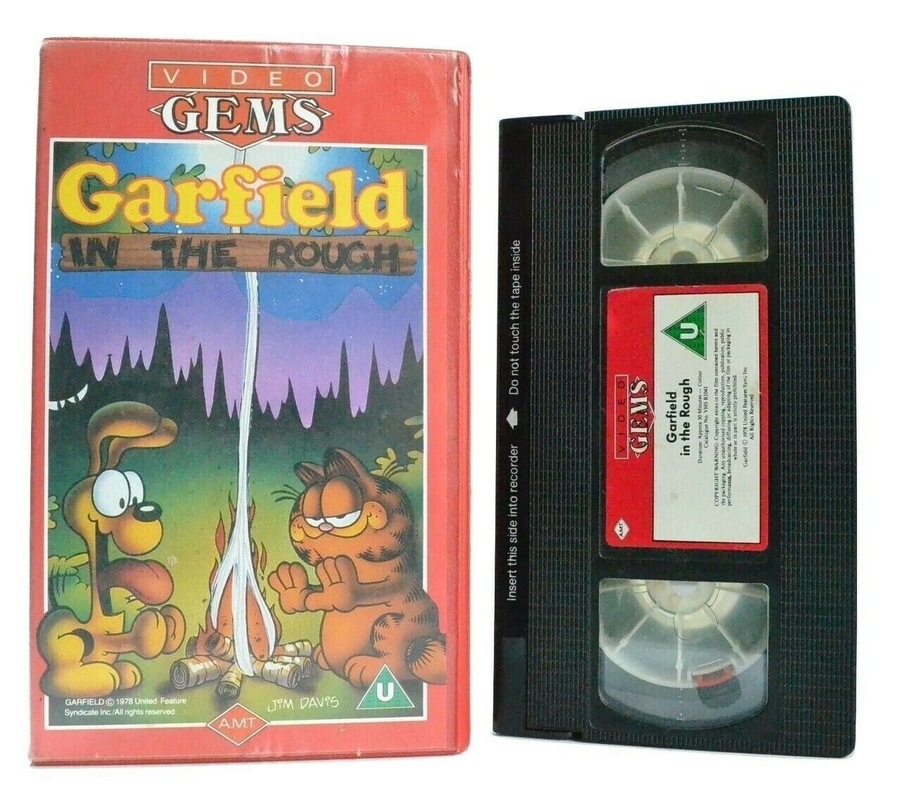Garfield: In The Rough (1978) - Animated Classic - Camping Adventures - Pal VHS-