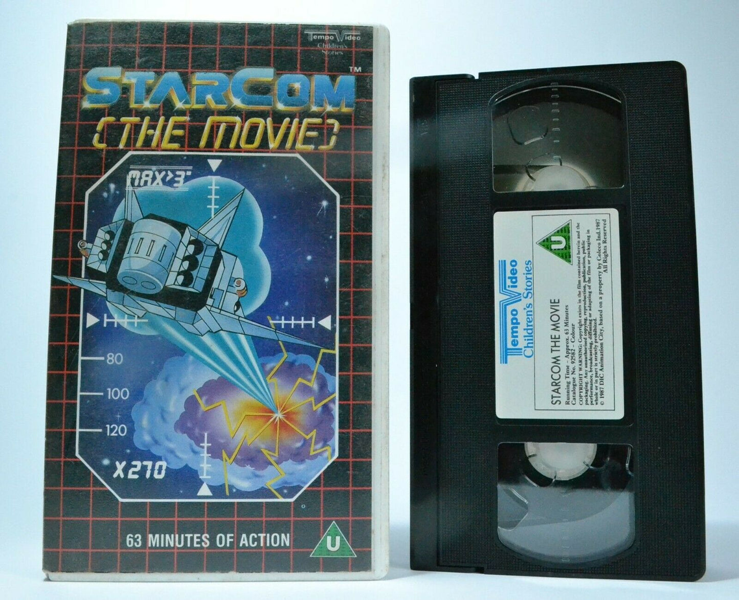 StarCom [The Movie] Tempo Video - Animated - Space Adventure - Kids - Pal VHS-