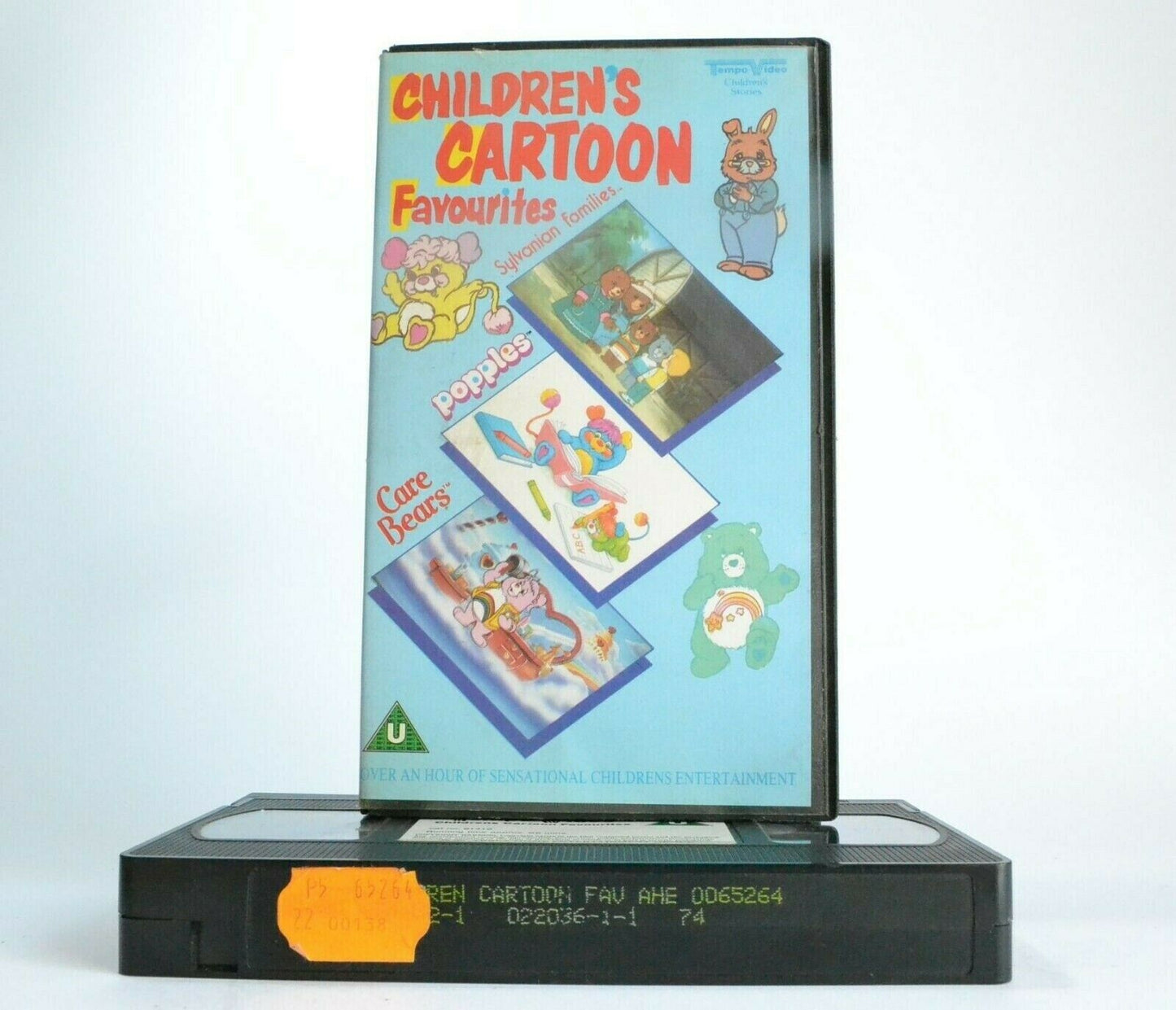 Children's Cartoon Favourites (Tempo Video) - Care Bears - Popples - Kids - VHS-