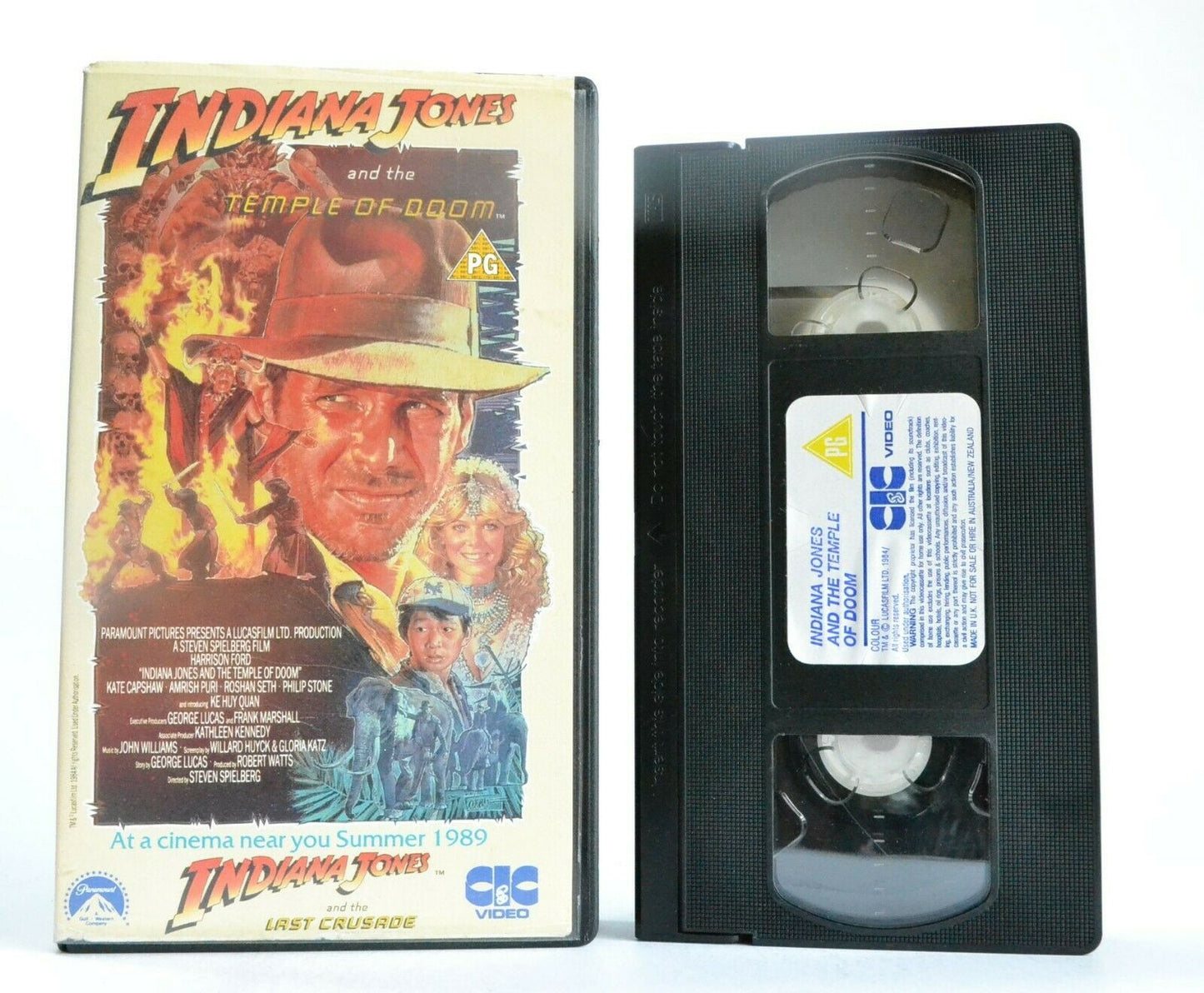 Indiana Jones And The Temple Of Doom - Action Adventure - Harrison Ford - VHS-
