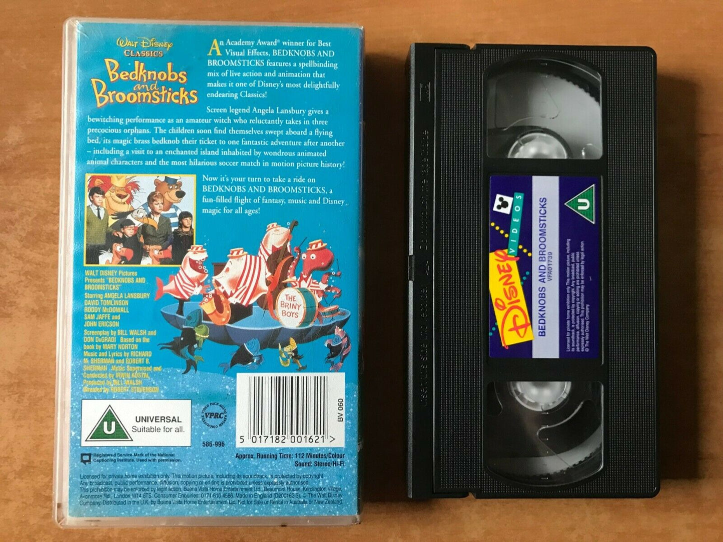 Bedknobs And Broomsticks (1971): Animated Musical [Walt Disney] Kids - Pal VHS-