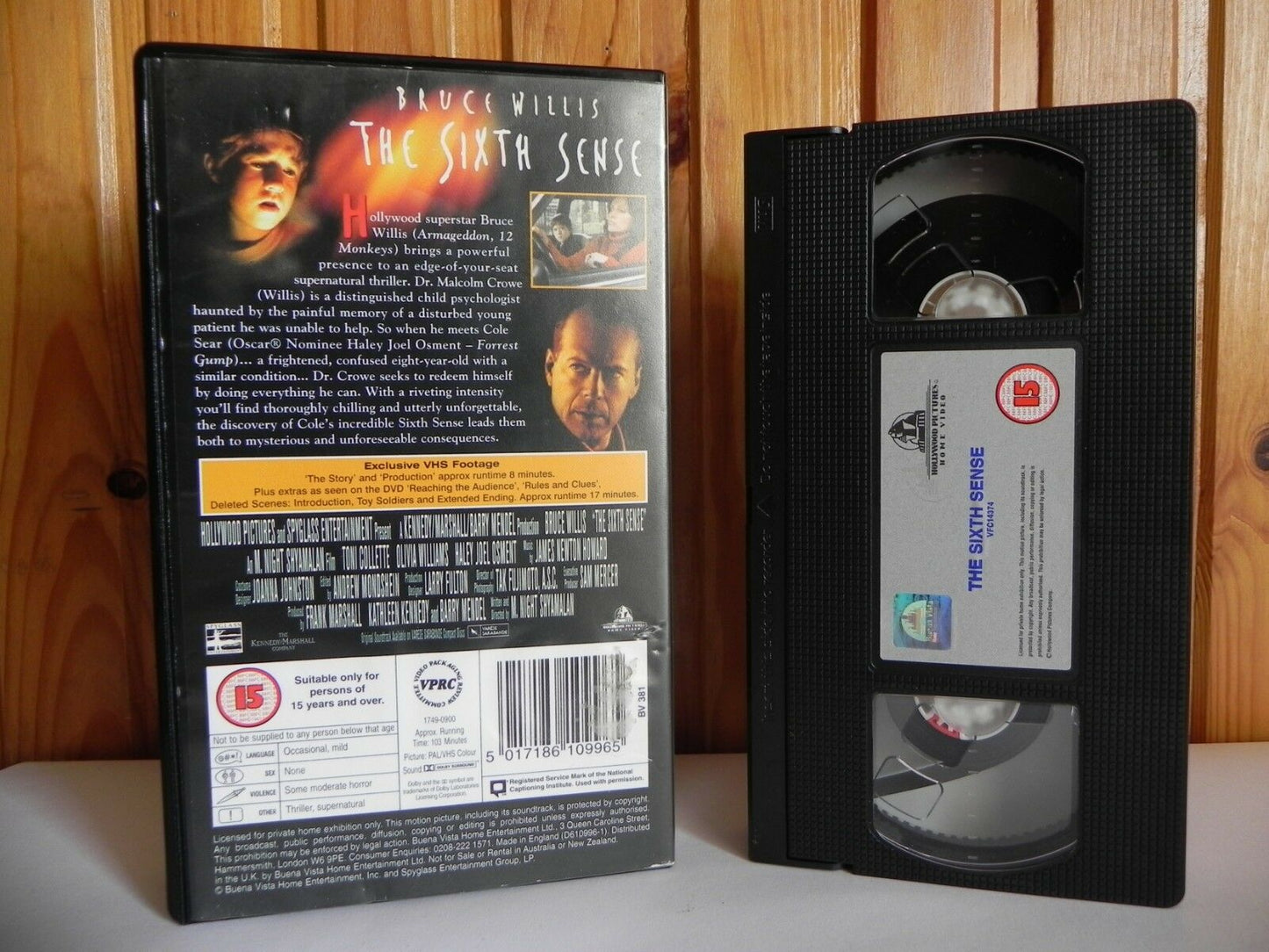 The Sixth Sense - 24 Mins Bonus VHS - Hollywood - Thriller - Bruce Willis - VHS-