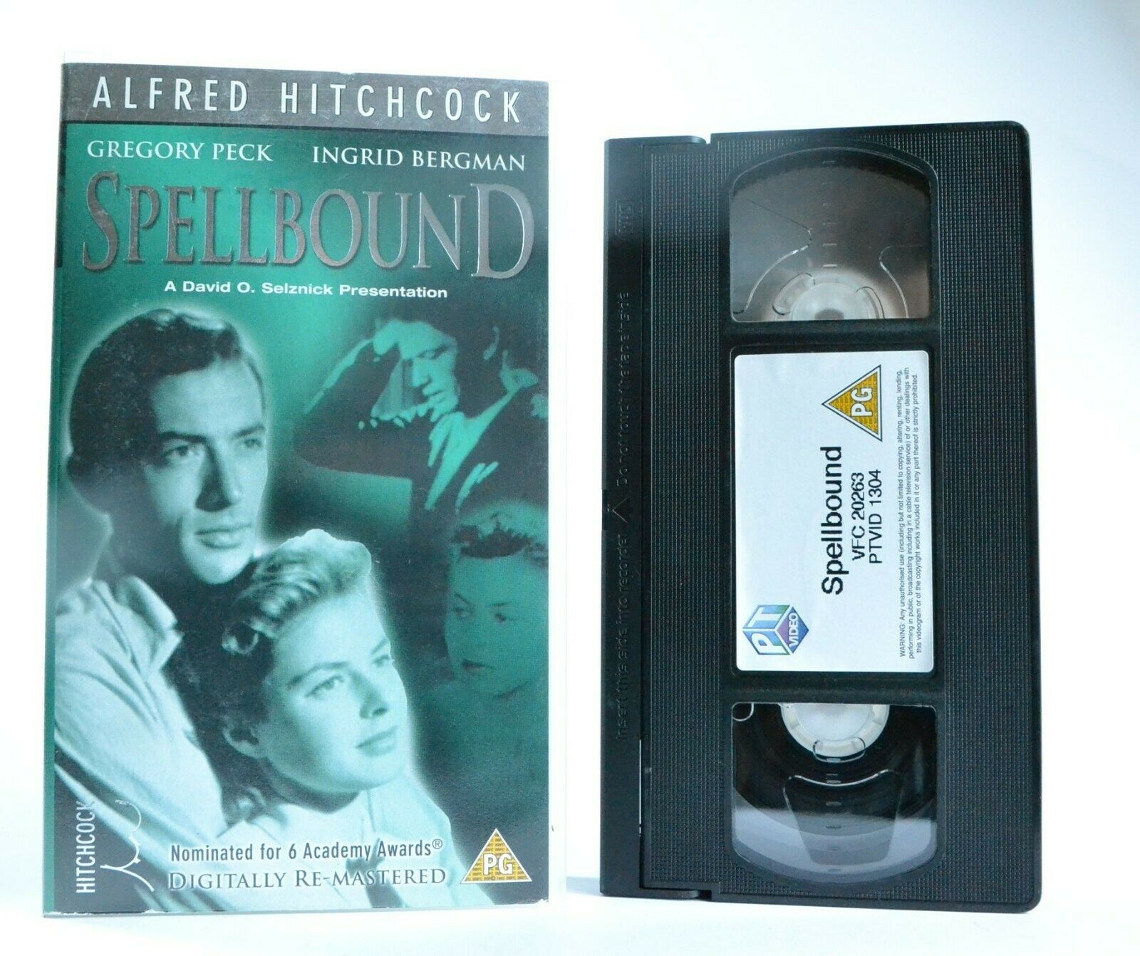 Spellbound: Based On F.Beeding Novel - A.Hitchcock Thriller - I.Bergman - VHS-