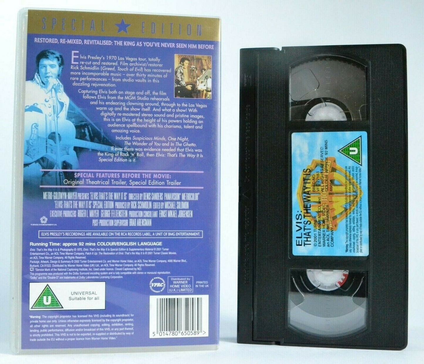 Elvis Presley: That's The Way It Is - Las Vegas Tour - Greatest Hits - Pal VHS-