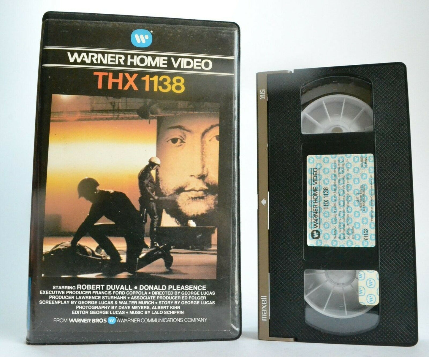 THX 1138 (1971); [George Lucas]: Dystopian Future Sci-Fi - Robert Duvall - VHS-