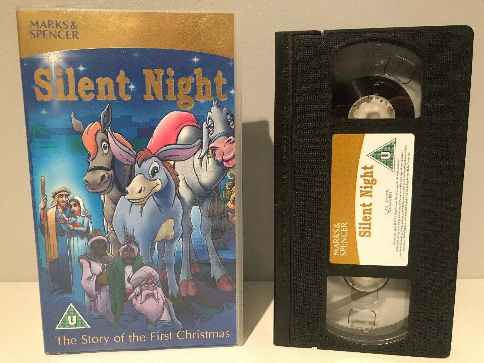 Silent Night [Marks & Spencer] First Christmas Story - Animated - Kids - Pal VHS-