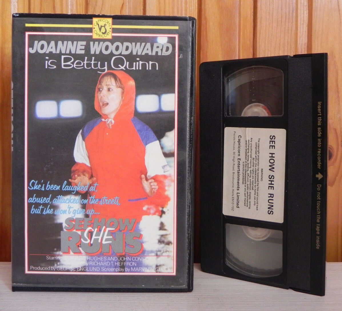 See How She Runs - Joan Woodwood - TV Film - Drama - Pre-Cert Video - Pal VHS-
