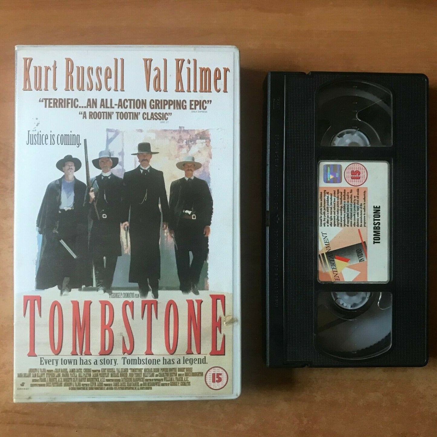 Tombstone (1993): Biographical Drama - Action [Large Box] Kurt Russell - Pal VHS-