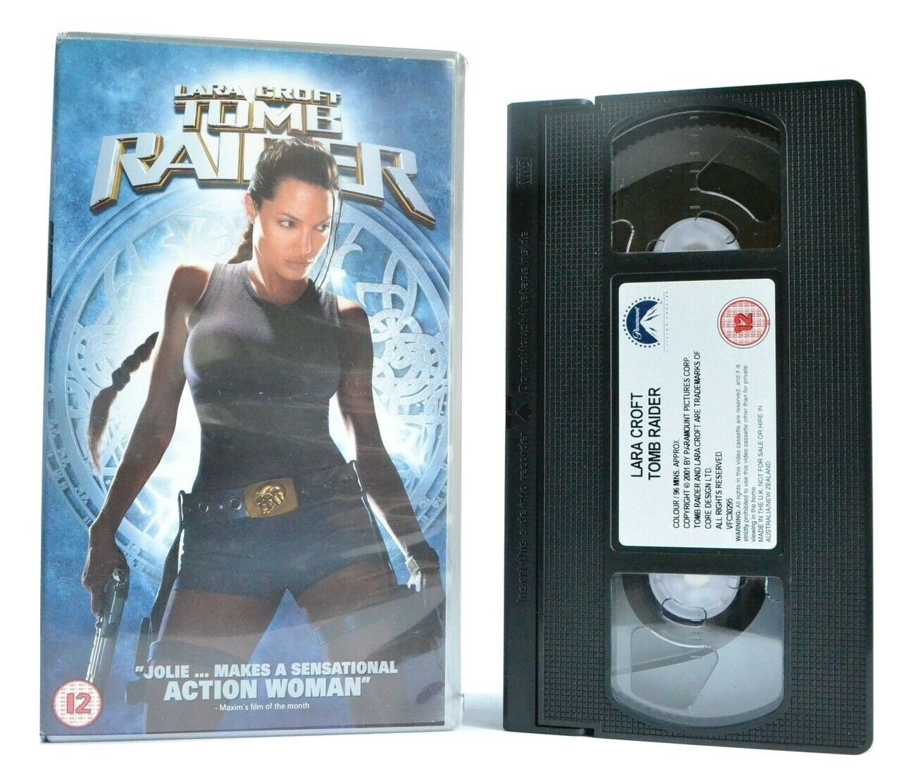 Lara Croft: Tomb Raider - Based On Video Game - Action Adventure - A.Jolie - VHS-