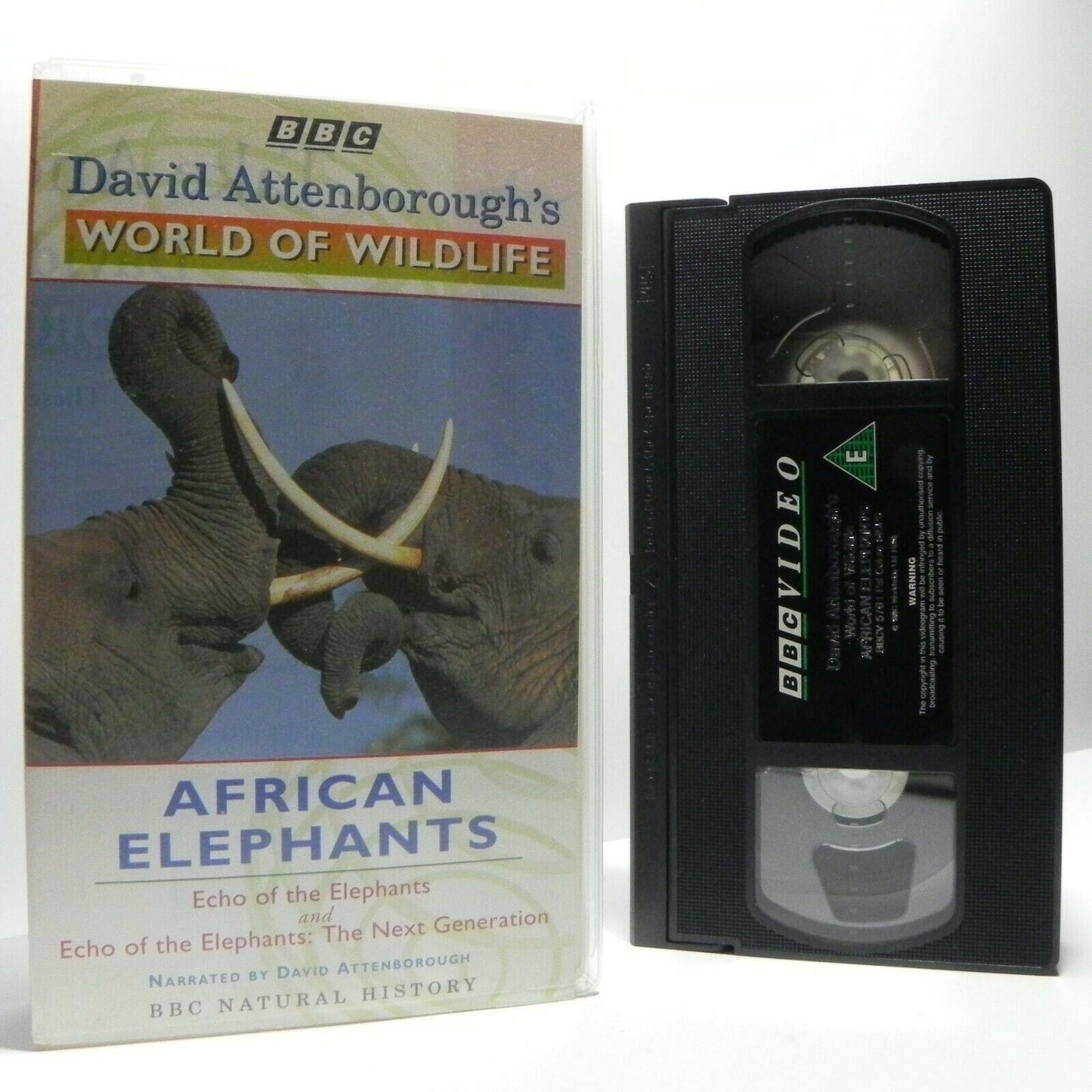World Of Wildlife: African Elephants - D.Attenborough - Documentary - Pal VHS-