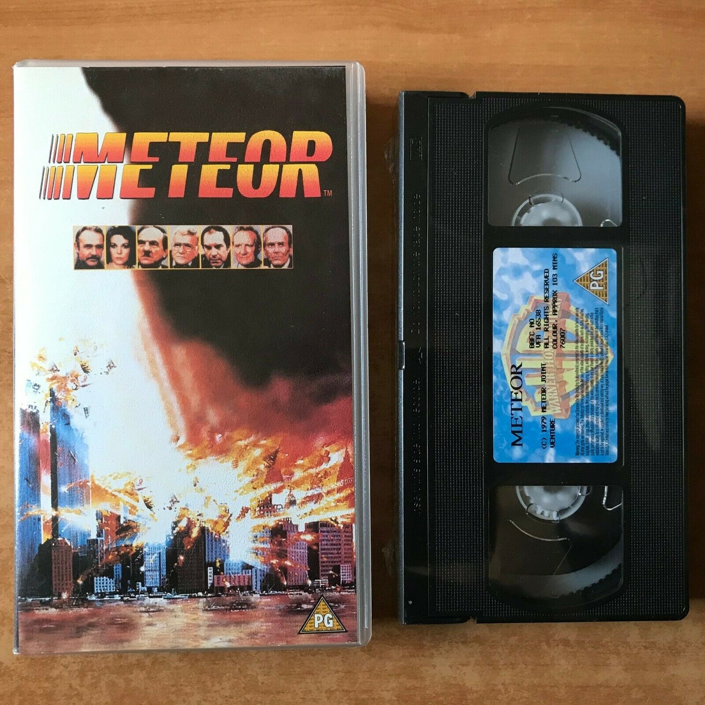 Meteor (1979): Disaster Drama - Sci-Fi - Sean Connery / Natalie Wood - Pal VHS-