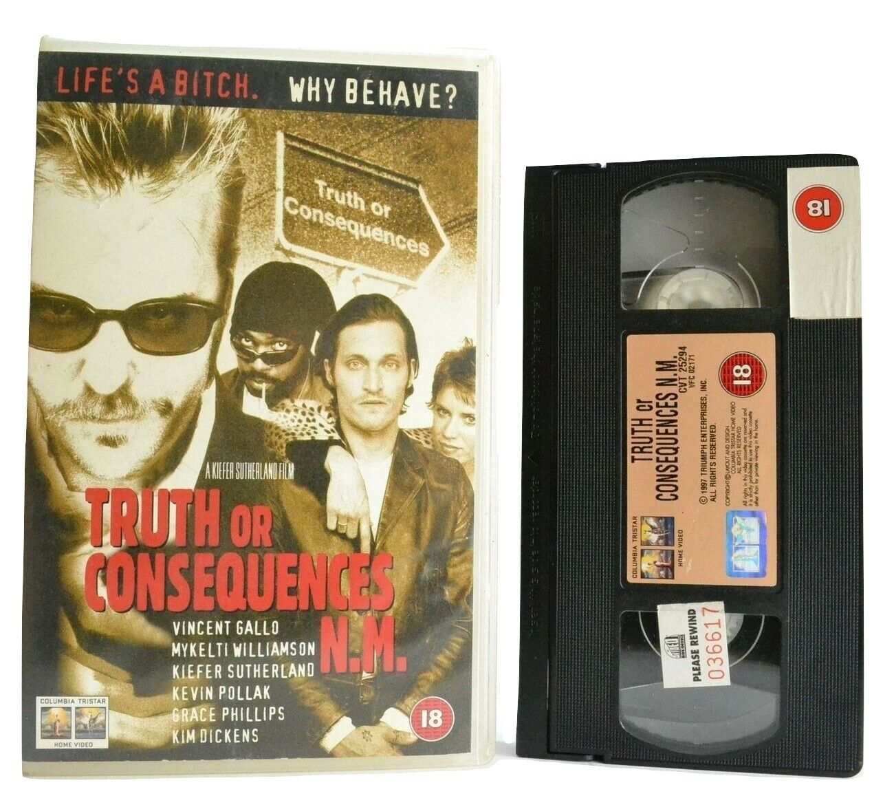 Truth Or Consequences N.M.: Film By K.Sutherland - Drama - Large Box - Pal VHS-