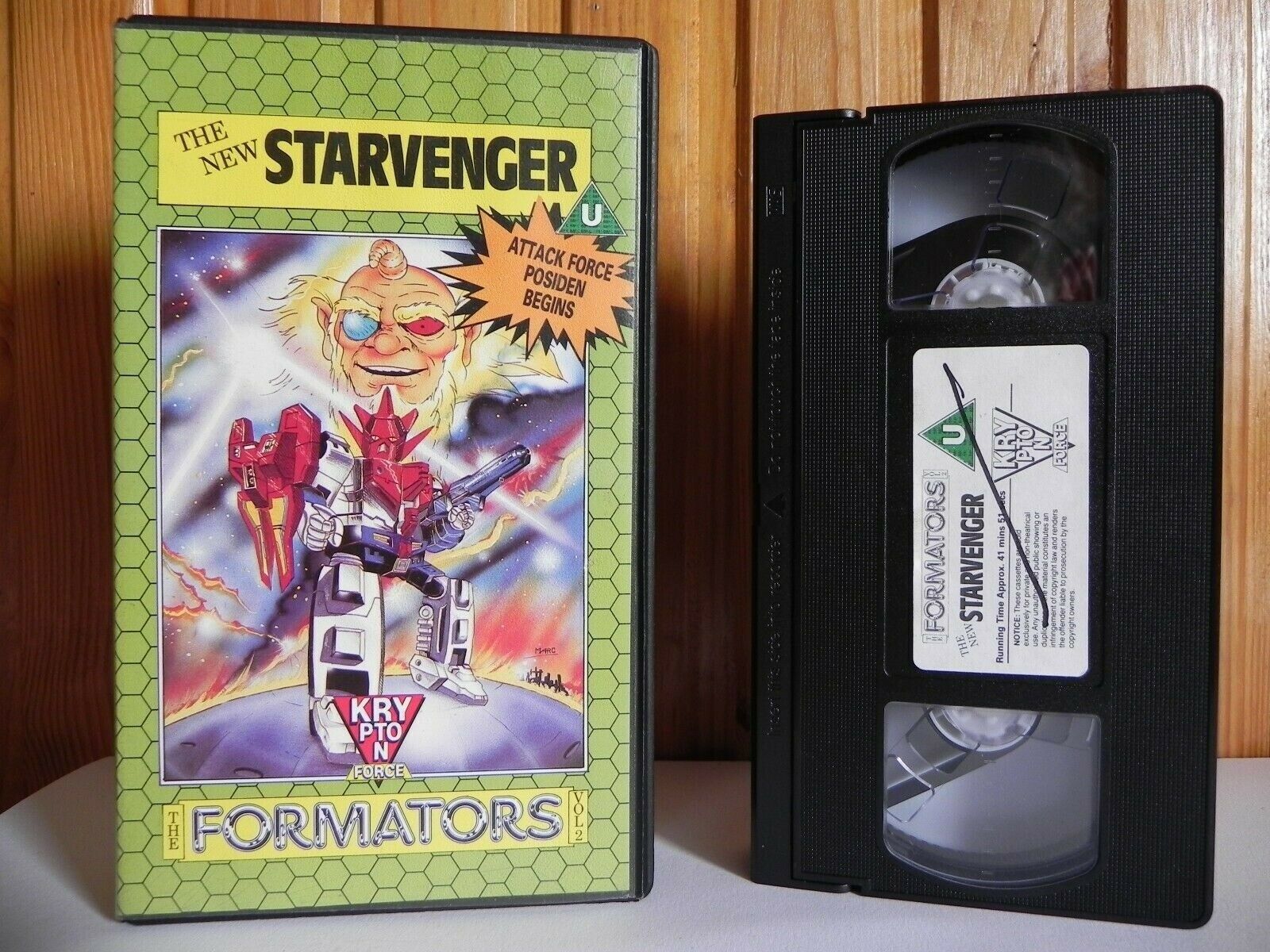 The New Starvenger - The Formators Vol 2 - Attack Force Posiden Begins - Pal VHS-