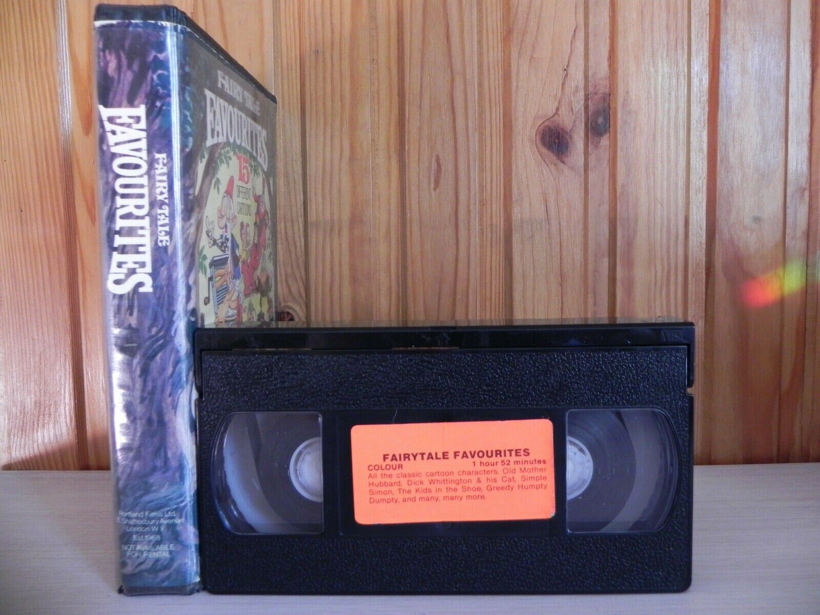 Fairy Tale Favourites - Pre-Cert Video - Big Box - 15 Vintage Cartoons - Pal VHS-