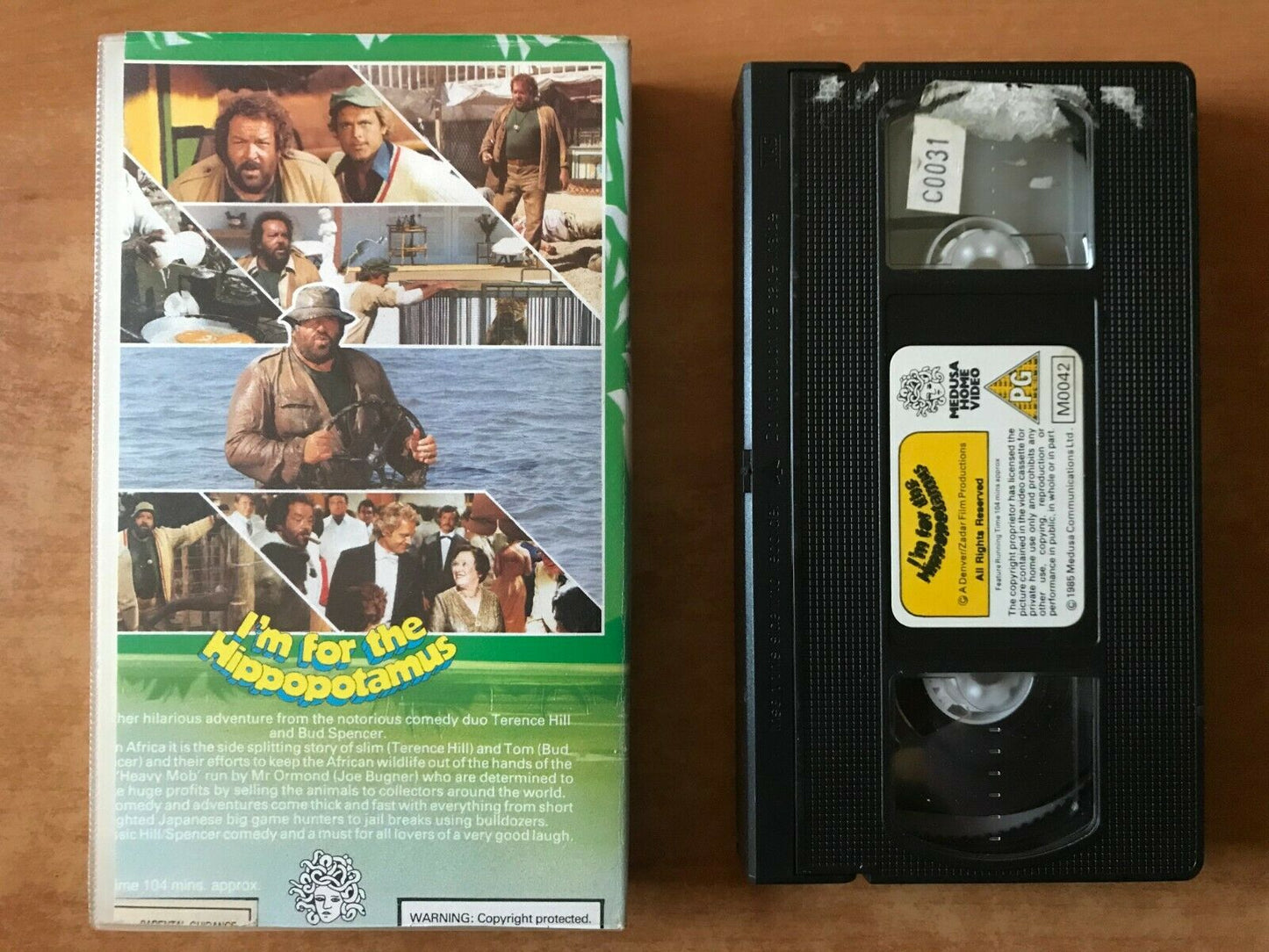 I'm For The Hippopotamus; [Medusa Video] Comedy Adventure - Bud Spencer - VHS-