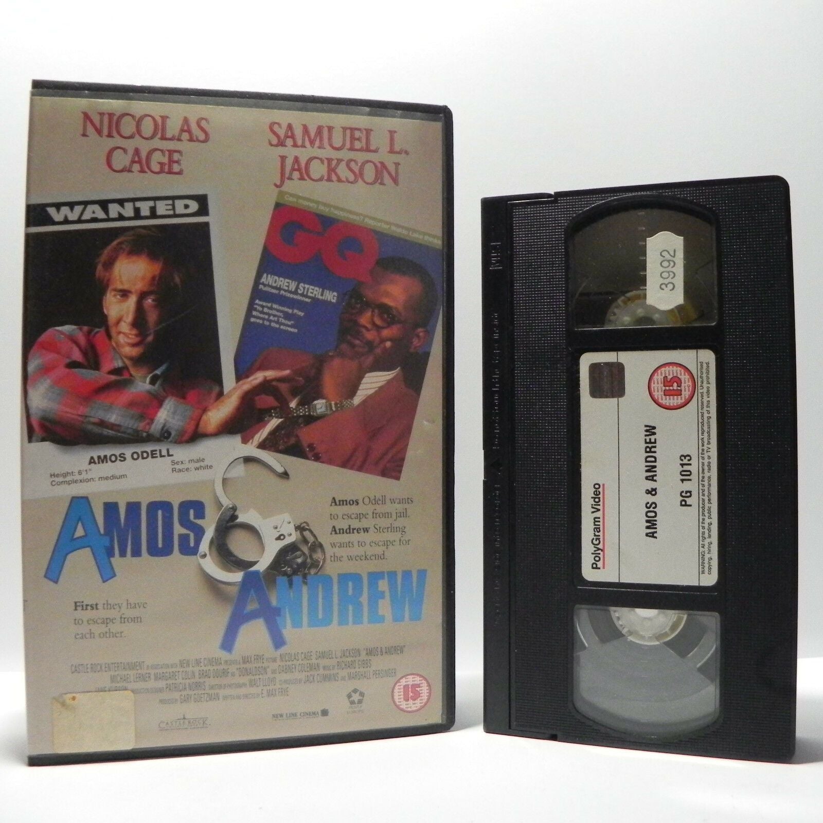 Amos And Andrew: (1993) Crime Comedy - Large Box - N.Cage/S.L.Jackson - Pal VHS-