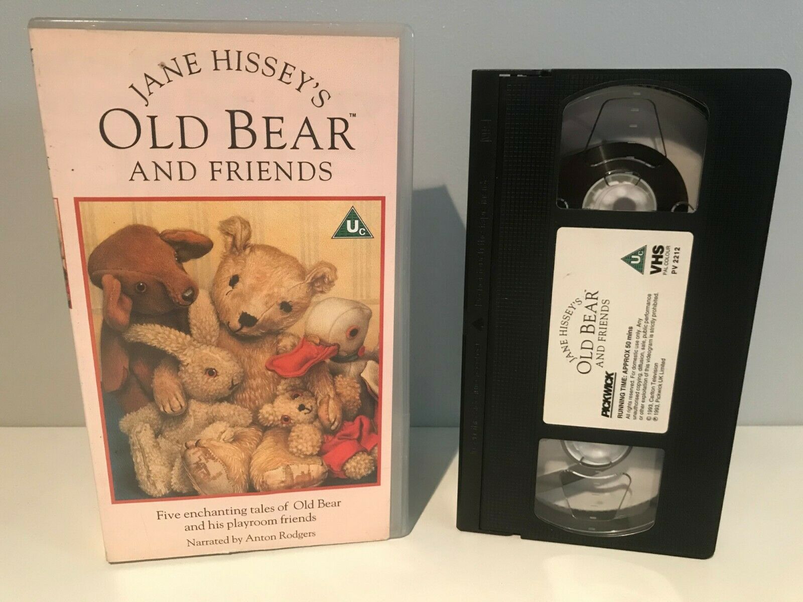 Old Bear And Friends [Jane Hissey] Anton Rodgers -'Jolly Tall'- Children's - VHS-