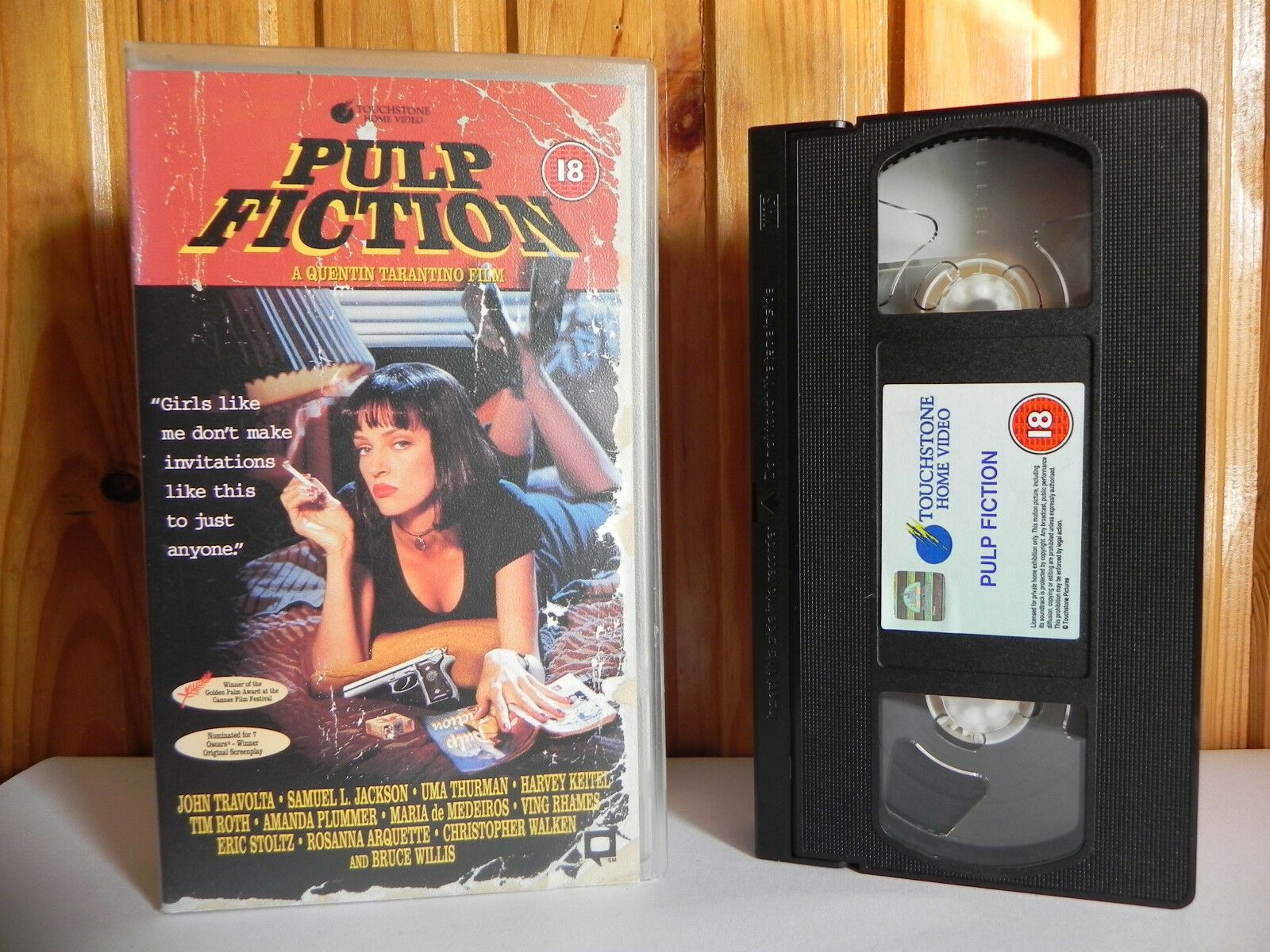 Pulp Fiction (1994); [Quentin Tarantino] - Crime Action - Uma Thurman - Pal VHS-