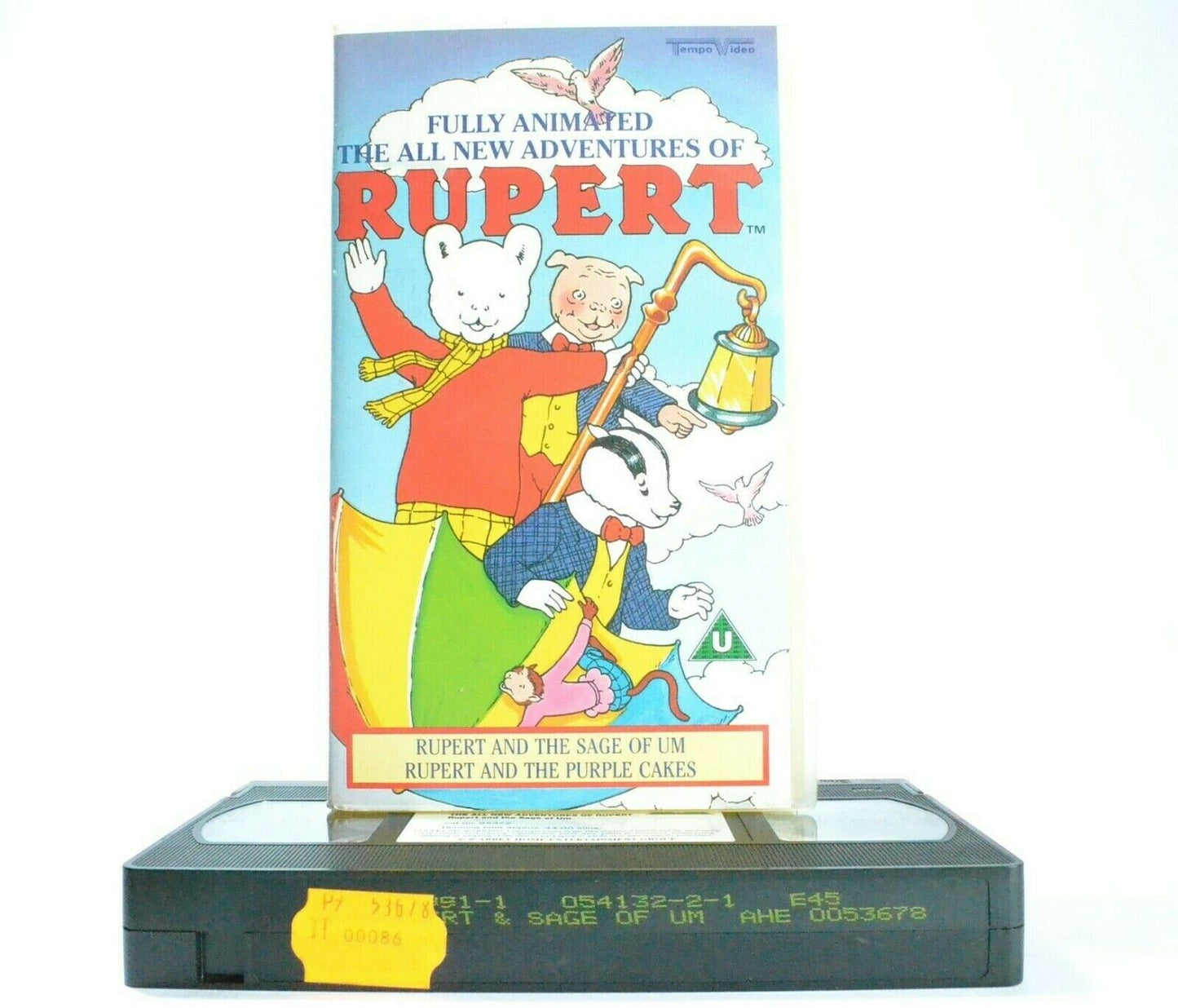 Rupert: The All New Adventures - Fully Animated - Two Episodes - Kids - Pal VHS-