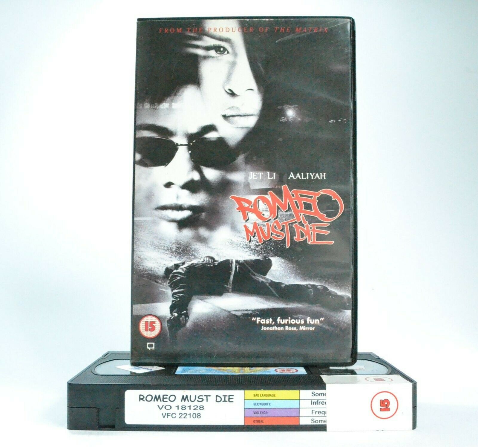 Romeo Must Die: Jet Li/Aaliyah - Action (2000) - Large Box - Ex-Rental - Pal VHS-