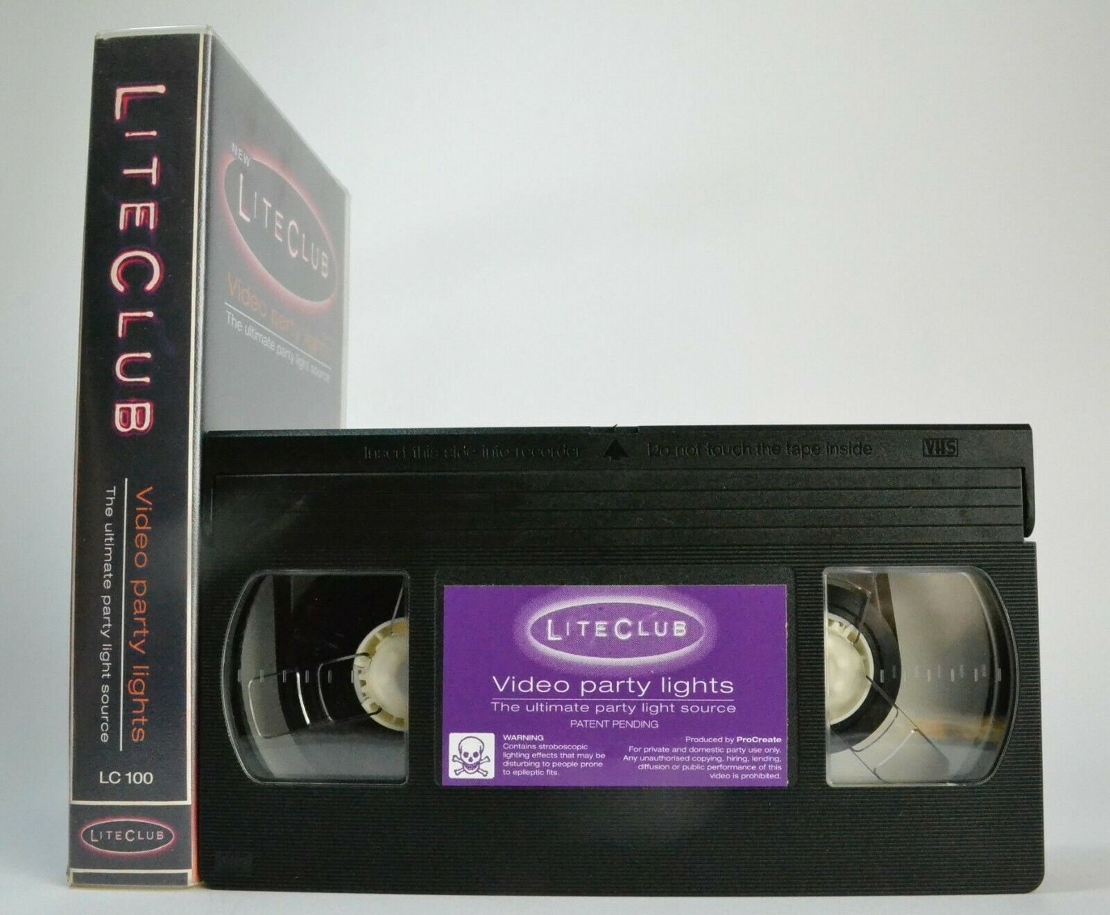 New Lite Club: Video Party Lights [Ultimate Party Light Source] Music T.V. - VHS-