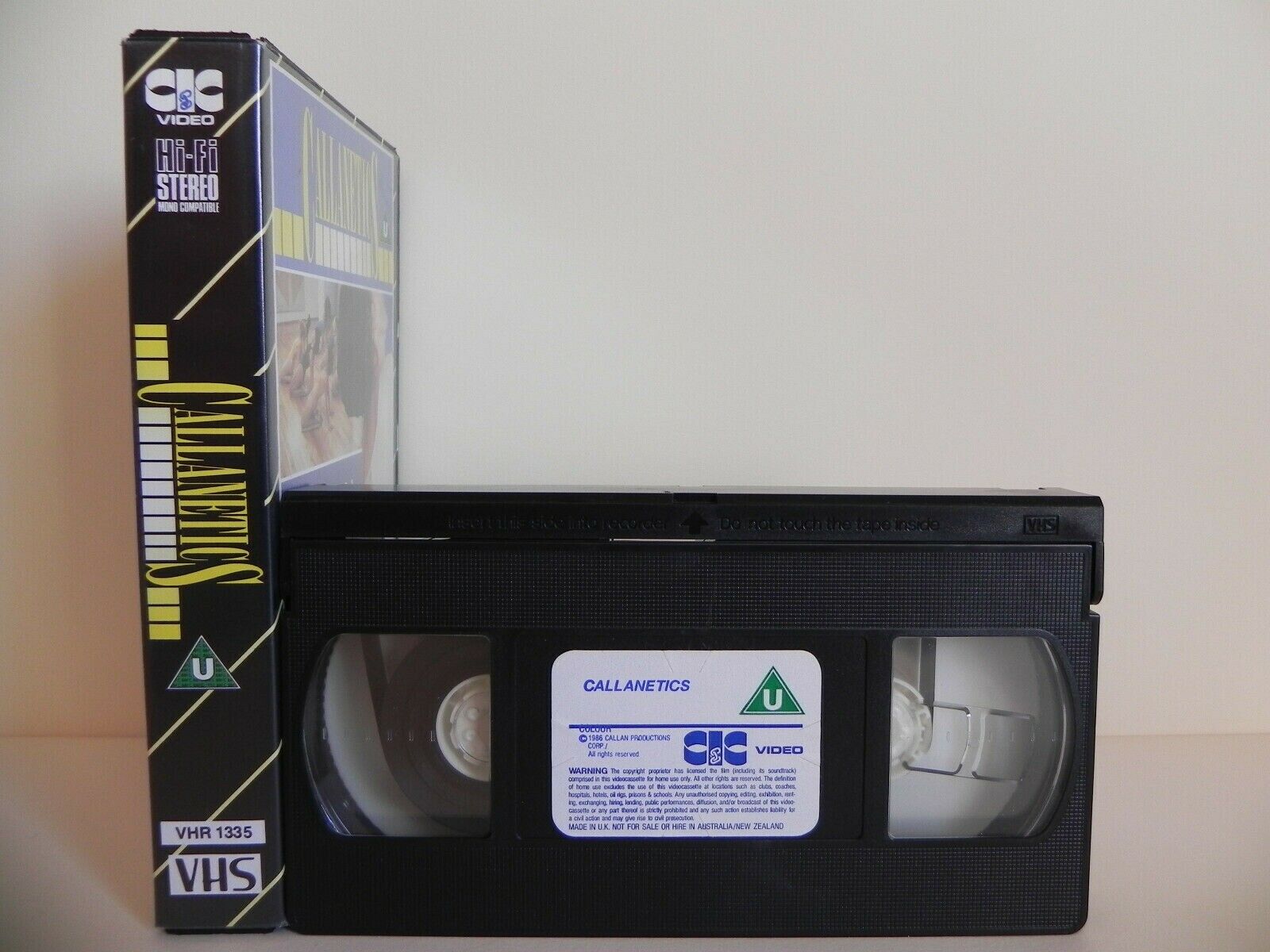 Callanetics: America's No.1 Fintess Video - CIC Video - Callan Pinckey - Pal VHS-