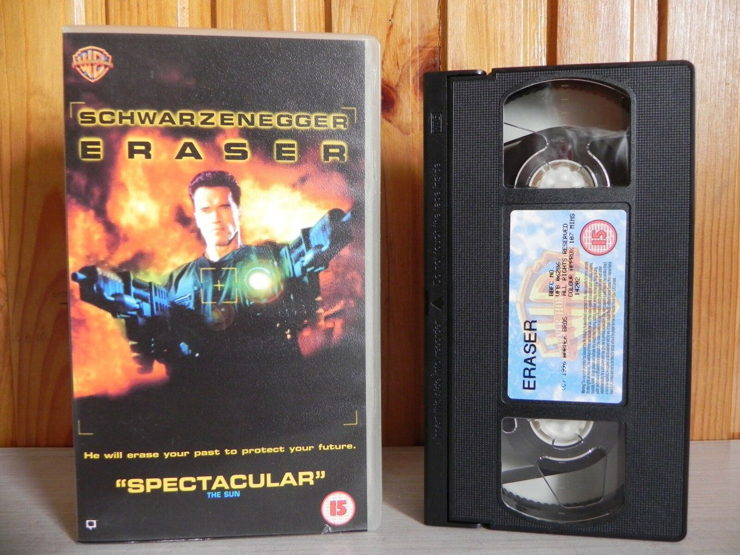 ERASER - Action - Arnold Schwarzenegger - Classic Arnie Collectable Video - VHS-