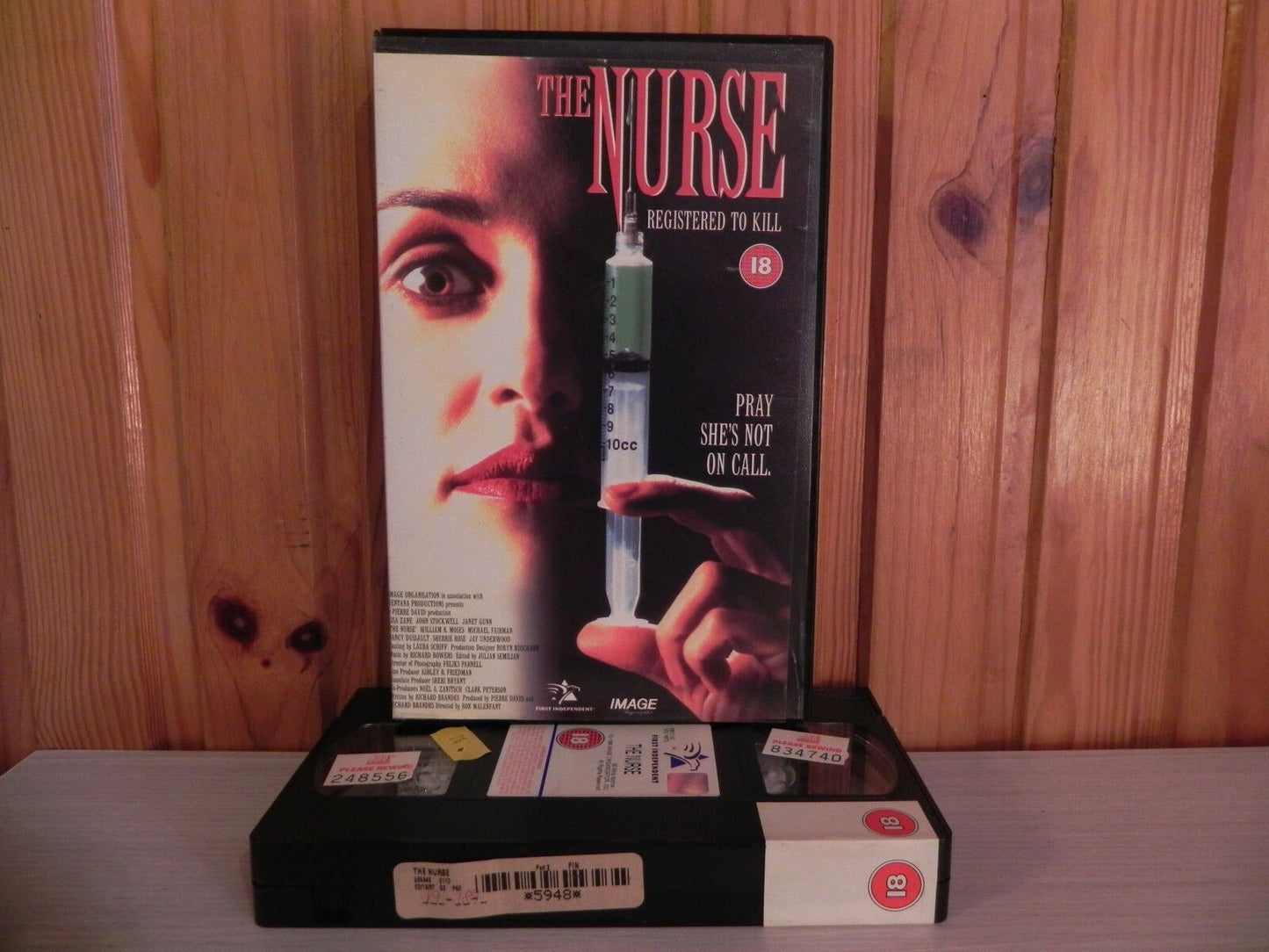 THE NURSE - Lisa Zane - Stylish Thriller - Big Box - ExRental - 1996 - 90min VHS-