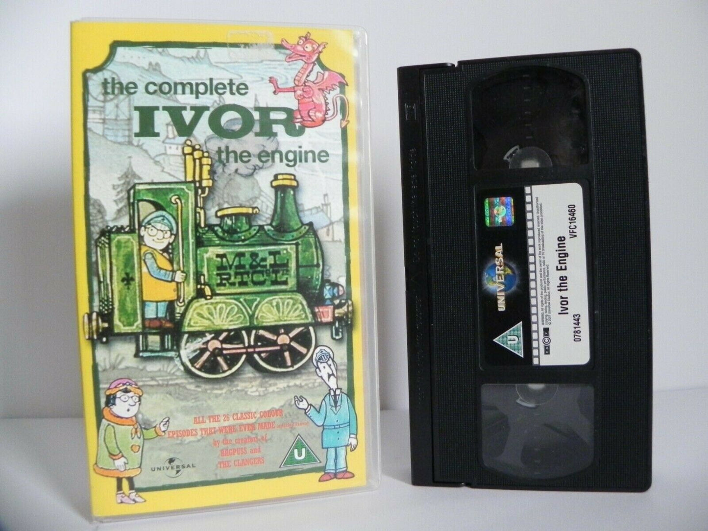 The Complete Ivor The Engine: 26 Colour Episodes (1975-7) Oliver Postgate - VHS-