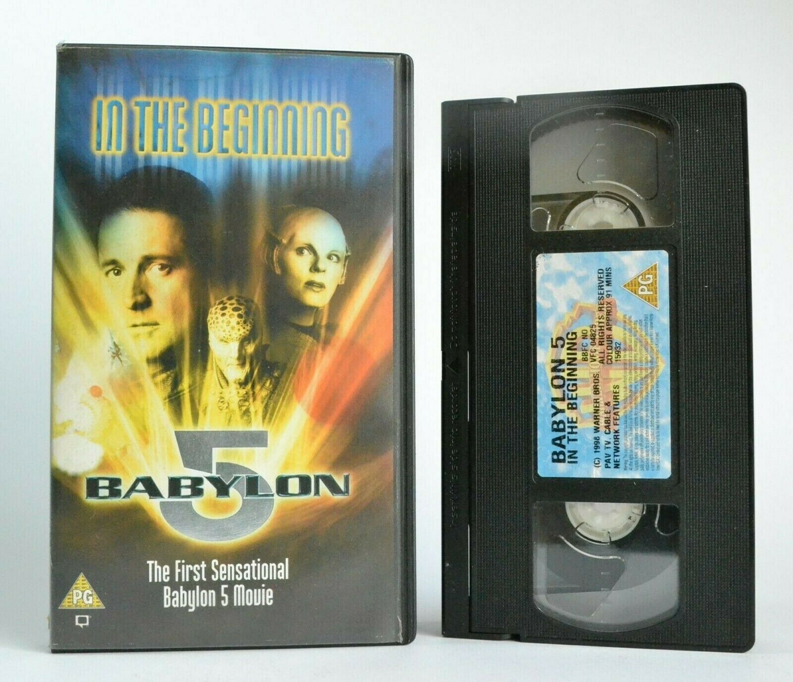 Babylon 5: In The Beginning - (1998) Sci-Fi TV Movie - Fictional Universe - VHS-