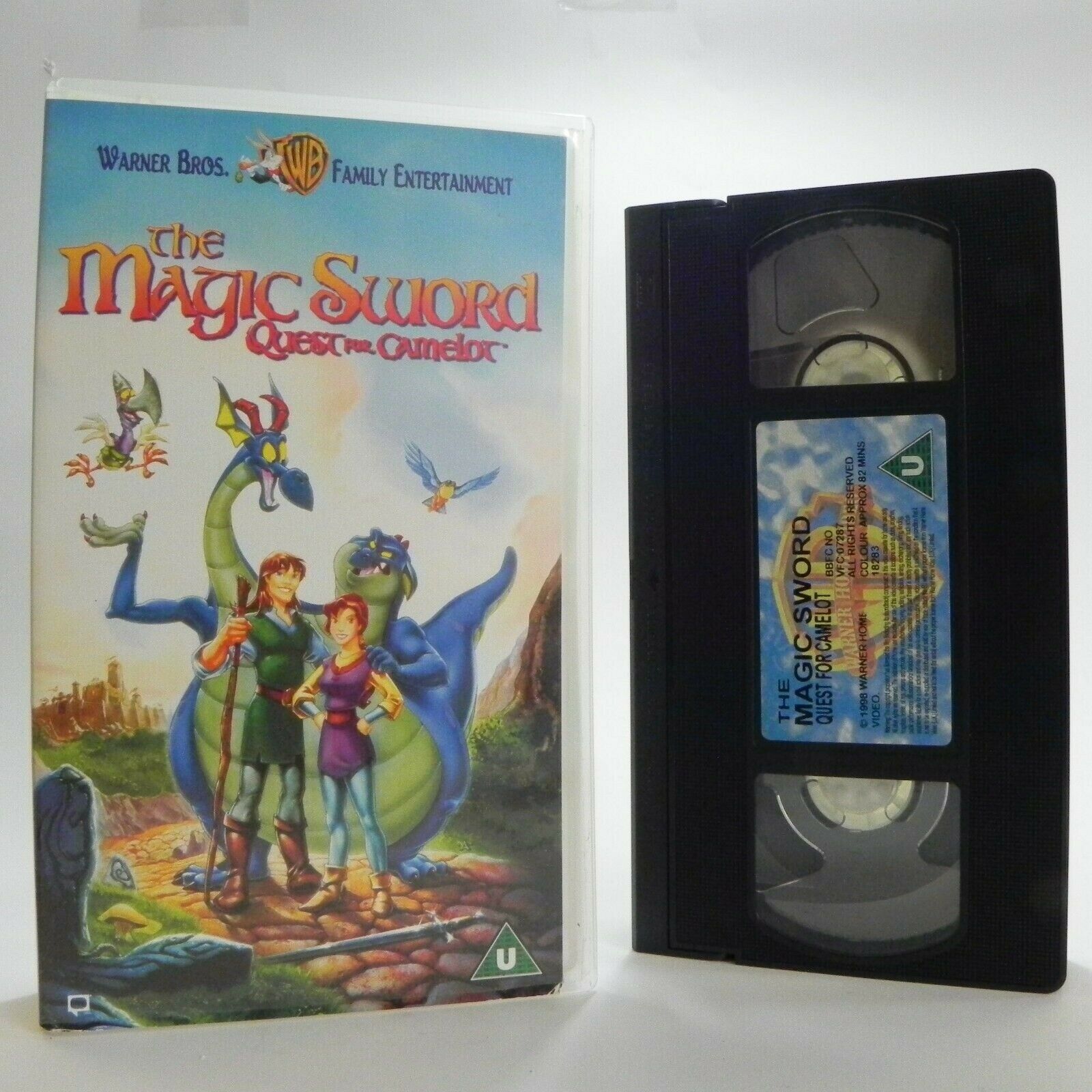 The Magic Sword: Quest For Camelot - Warner Family - Animated - Adventure - VHS-