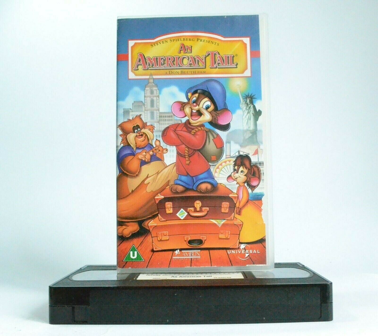 An American Tail: By Don Bluth (1986) - Musical Adventure - Children's - Pal VHS-