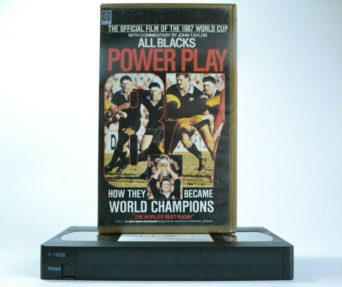 Power Play: 1987 World Cup - By John Taylor - Documentary - Rugby - Sports - VHS-