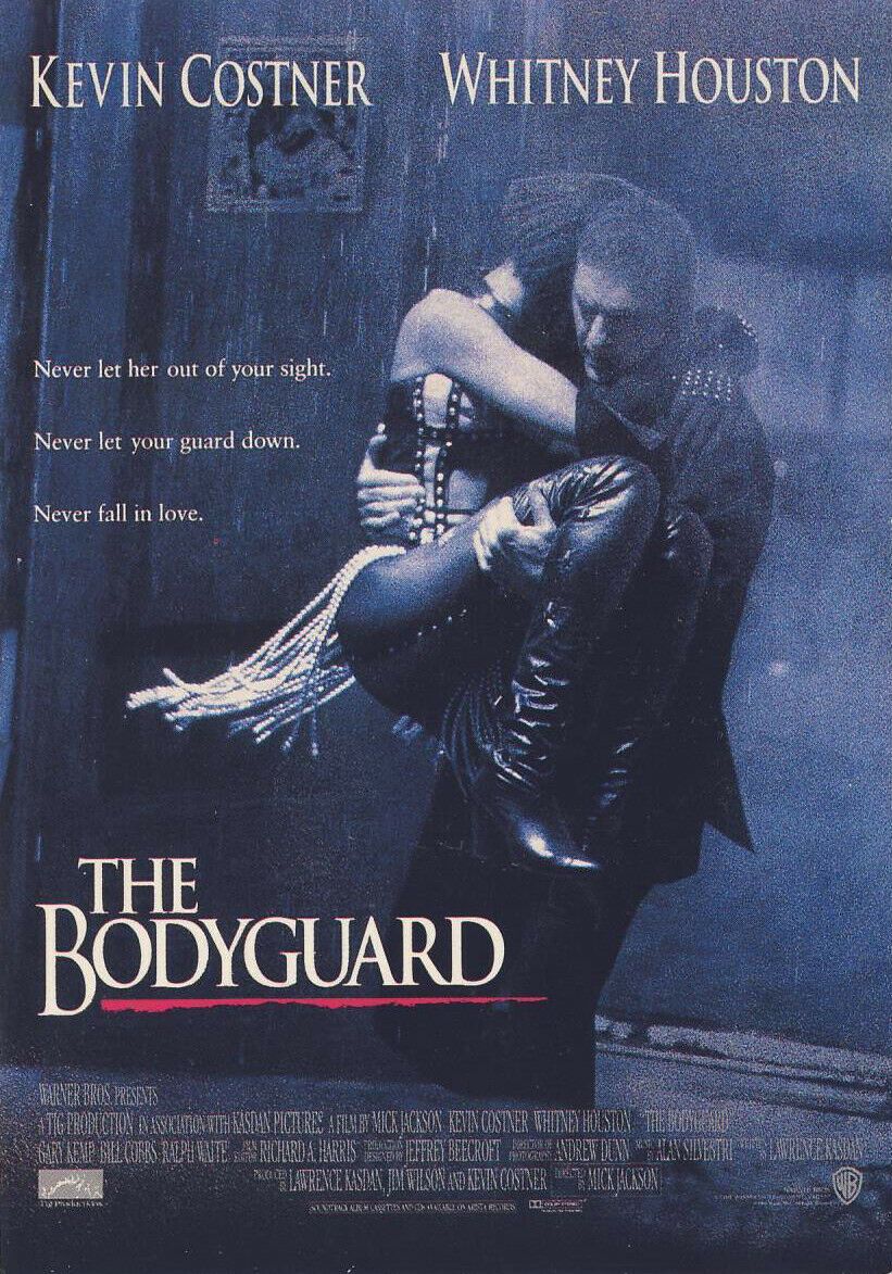 The Bodyguard (1992) - Romantic Thriller [Large Box] Kevin Costner - Pal VHS-