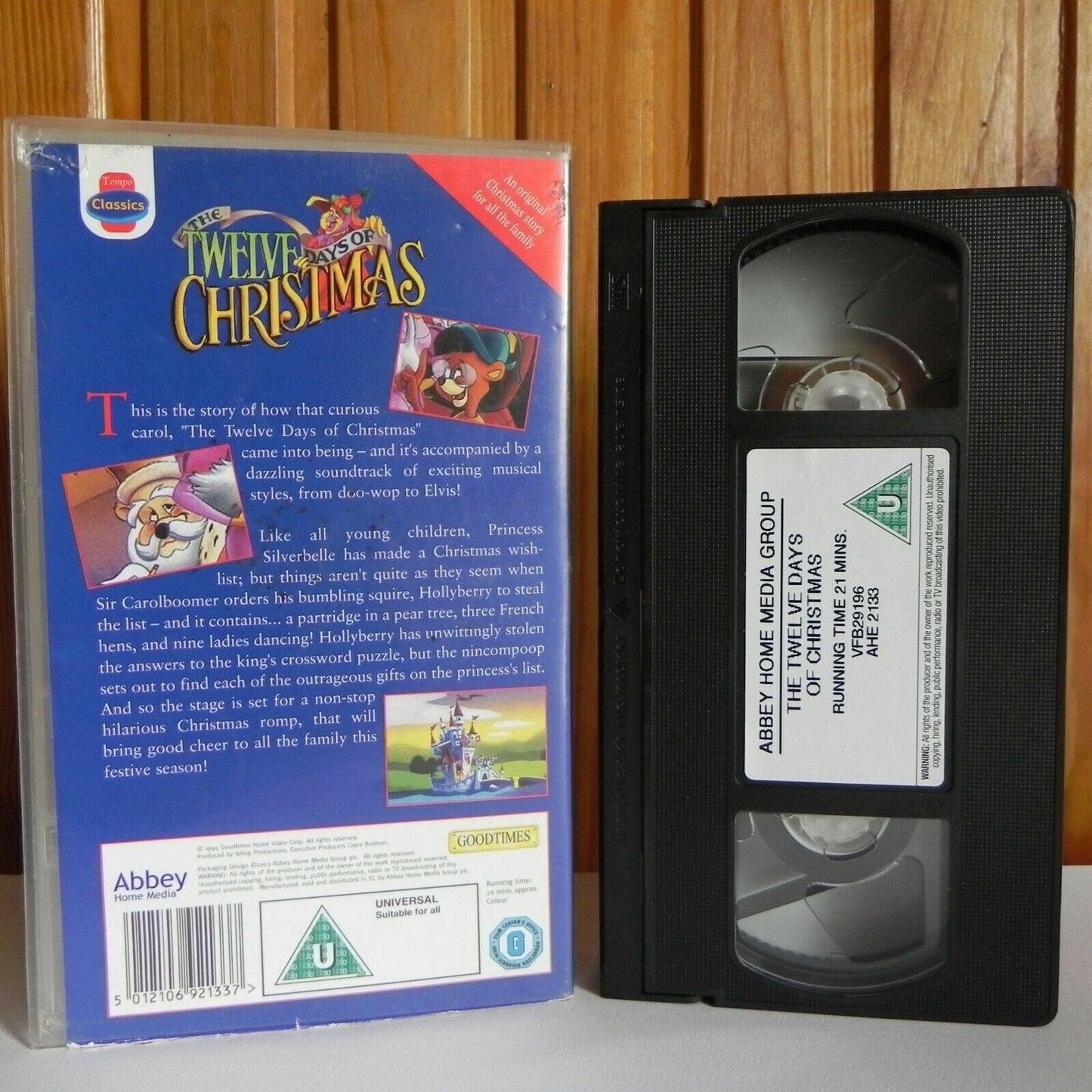 The Twelve Days Of Christmas - Animated - Adventures - Musical - Kids - Pal VHS-