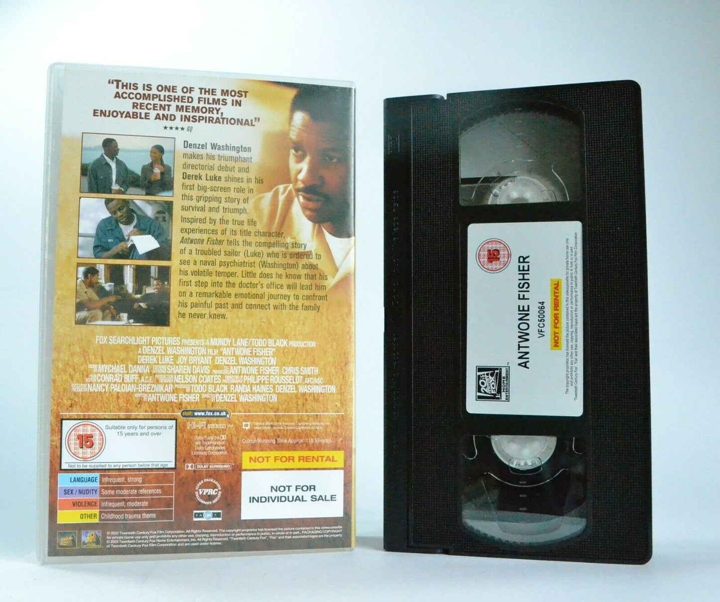 Antwone Fisher: Based On True Story - (2002) Drama - Denzel Washington - Pal VHS-