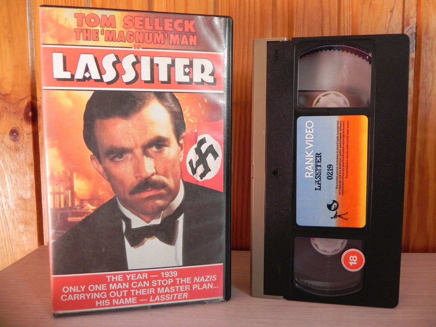 Lassiter - Original 1984 - Rank Video - Pre-Cert - Tom Selleck - 1939 War - OOP Pal VHS-