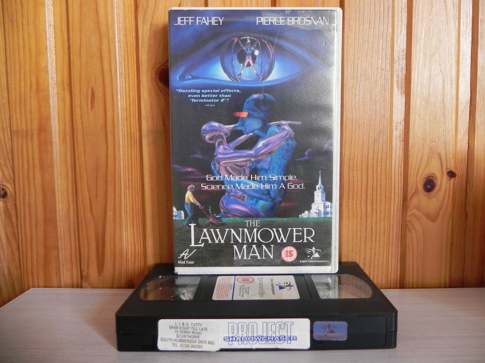 The Lawnmower Man - Stephen King Adaptation - Brosnan - Big Box Rental - Pal VHS-