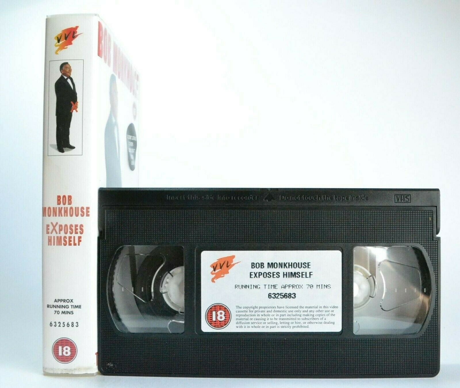 Bob Monkhouse: Exposes Himself - Live Show - Stand-Up - Adult Comedy - Pal VHS-