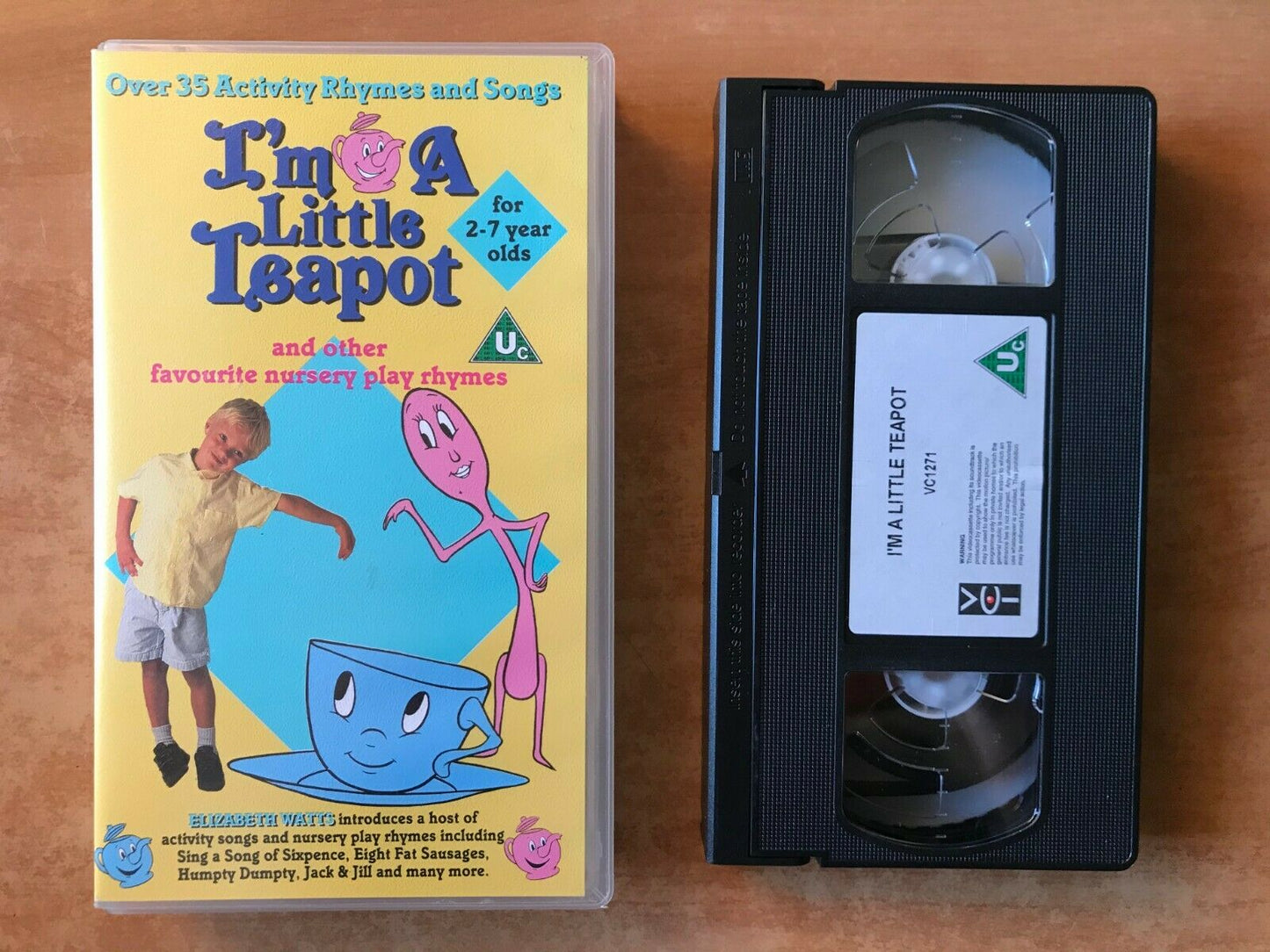 I'm A Little Teapot [Nursery Play Rhymes] Elizabeth Watts - Educational - VHS-